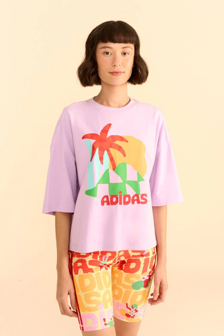 Adidas Farm Gfx Tee Purple - Image 2
