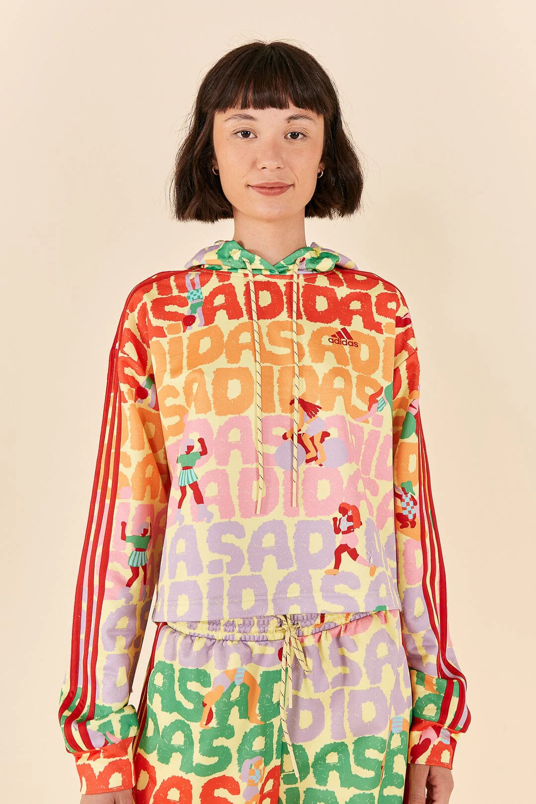 Adidas Farm Hoodie Pearl Citrine - Image 2