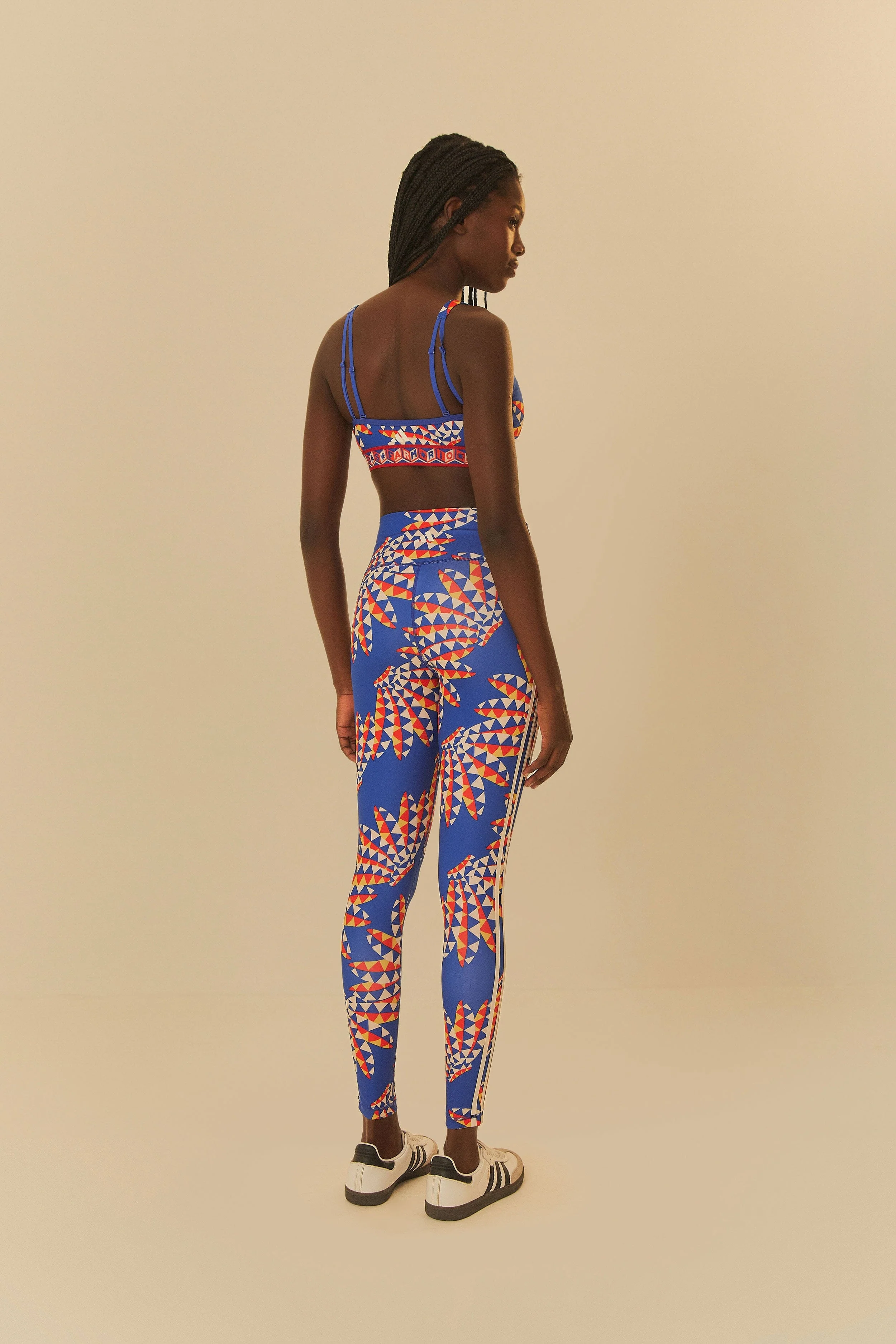 Adidas Farm Psychedelic Wave Blue Leggings - Image 4