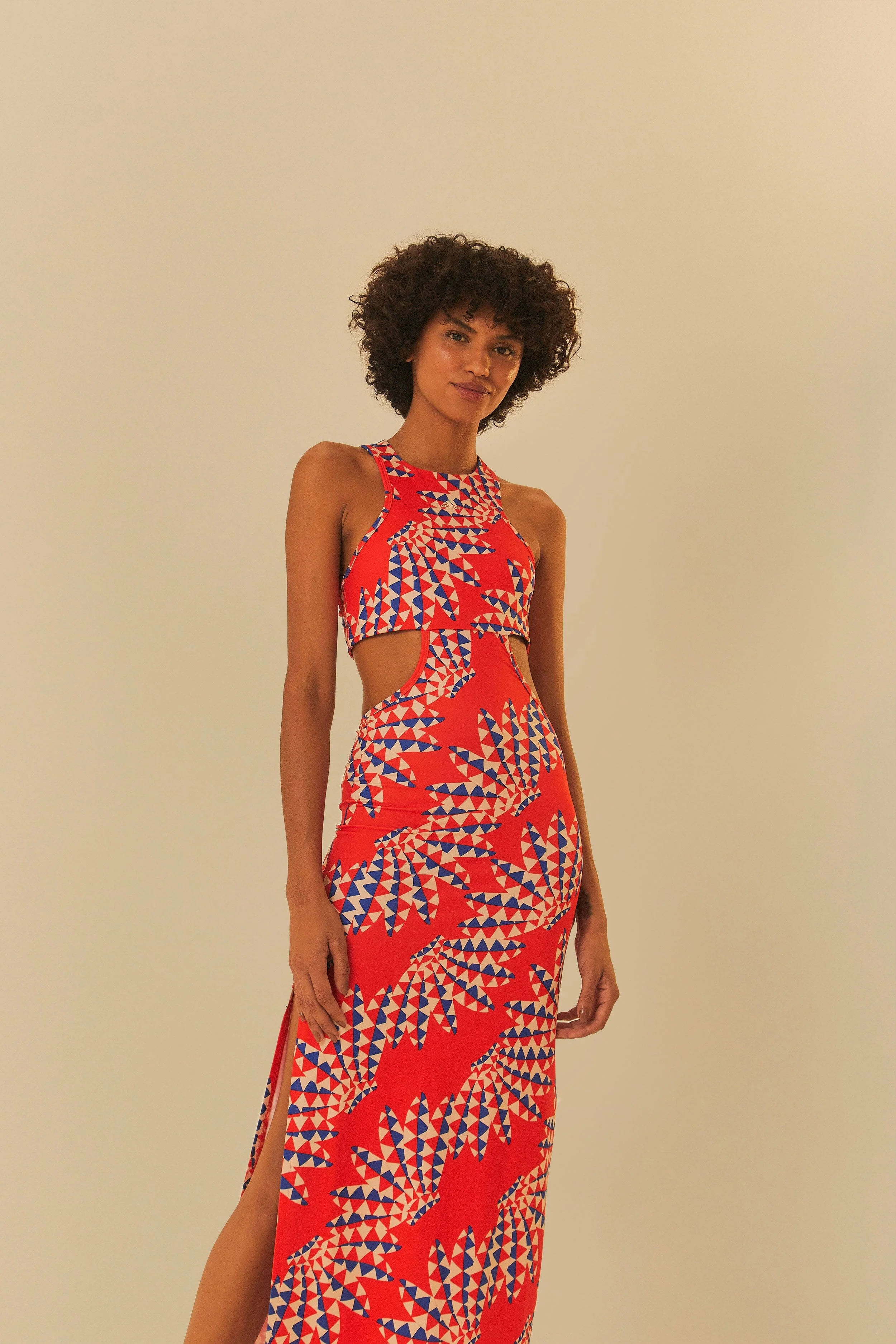 Adidas Farm Psychedelic Wave Red Dress - Image 3