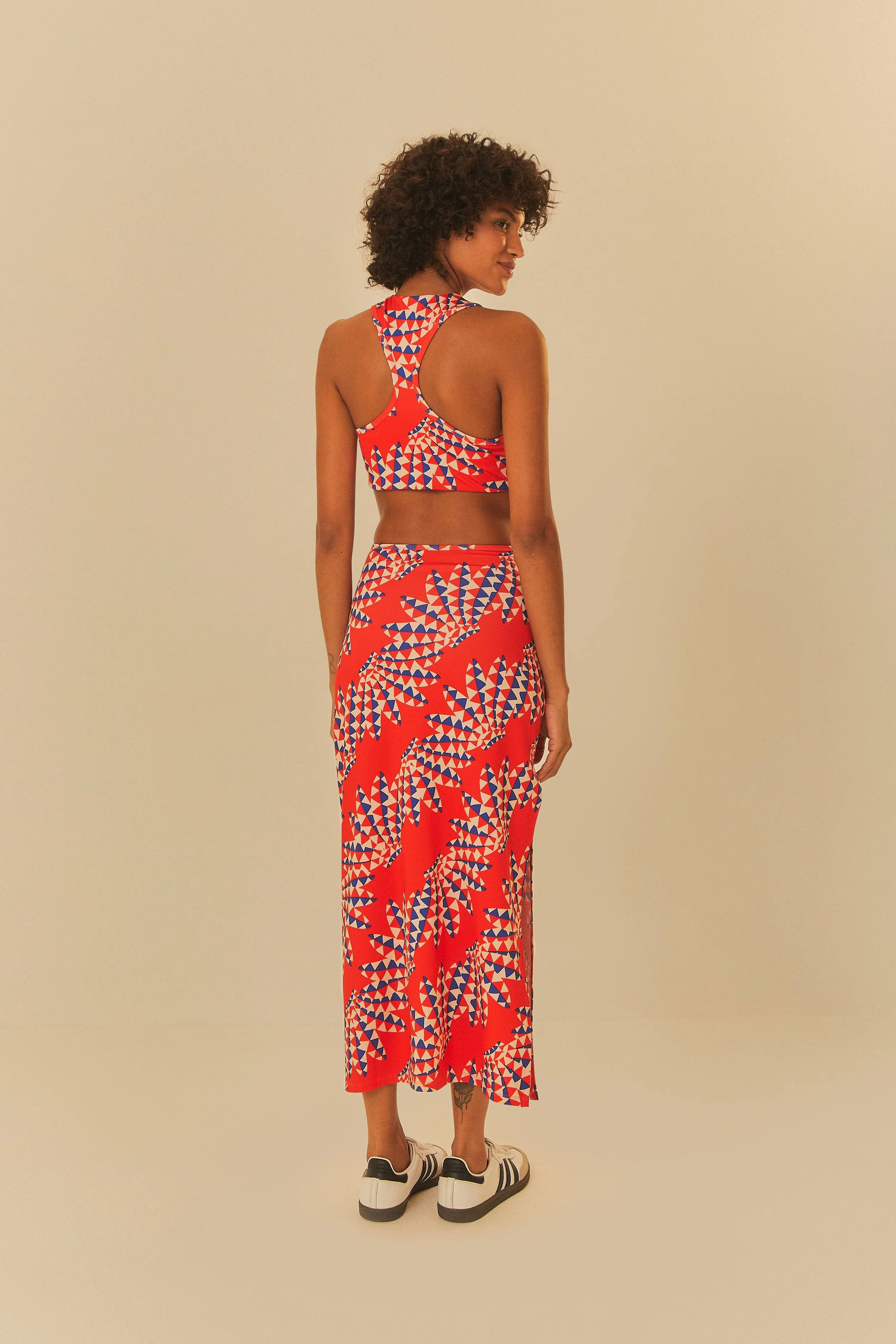 Adidas Farm Psychedelic Wave Red Dress - Image 4