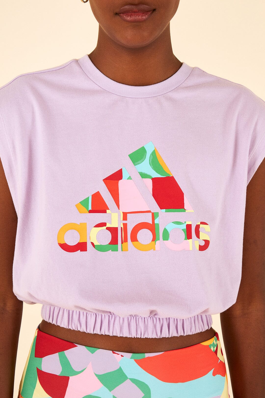 Adidas Farm Sleeveless Tee Purple - Image 3