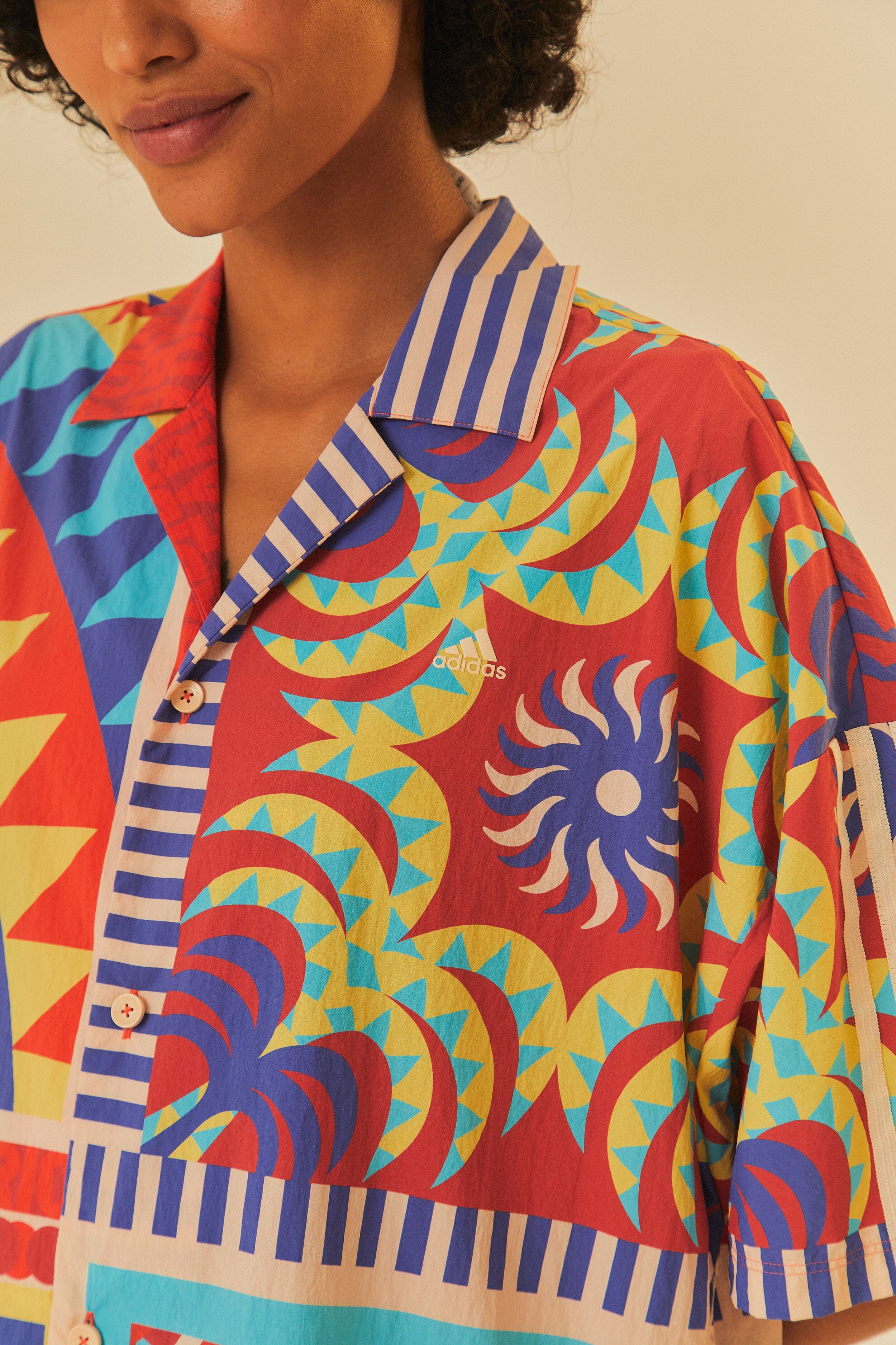 Adidas Farm Solar Kaleidoscope Blue Top - Image 3