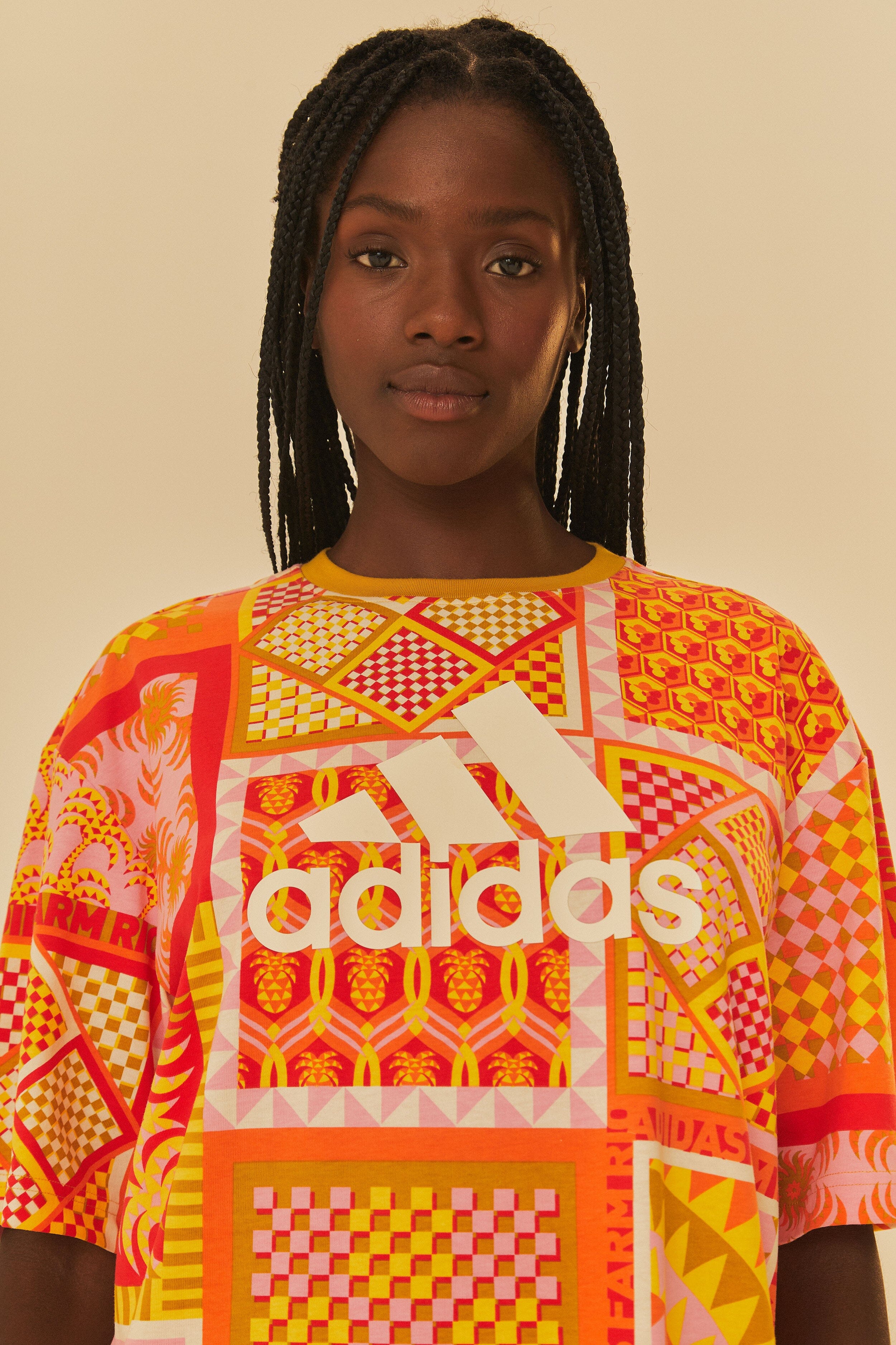 Adidas Farm Solar Kaleidoscope Pink Dress - Image 3