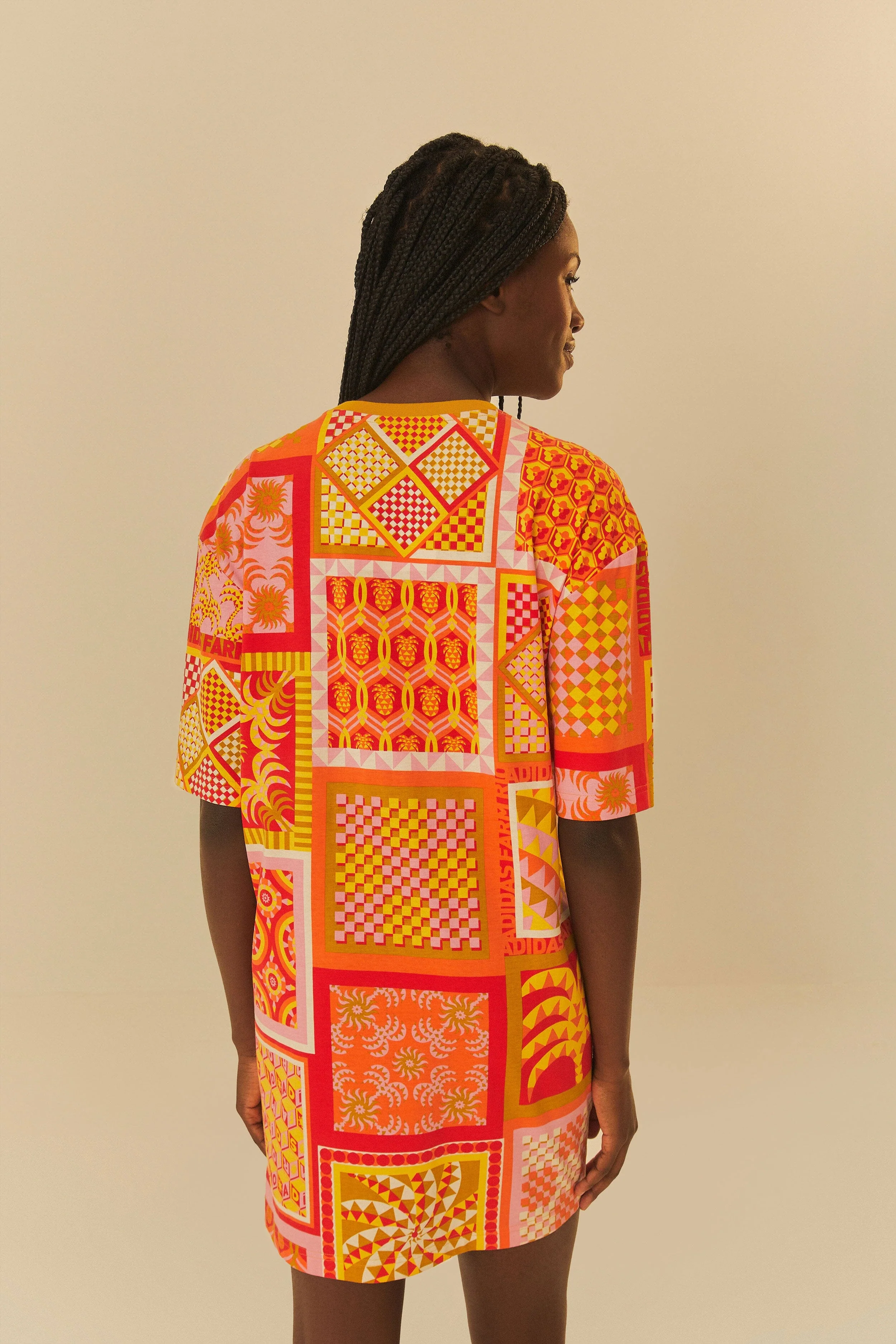 Adidas Farm Solar Kaleidoscope Pink Dress - Image 4