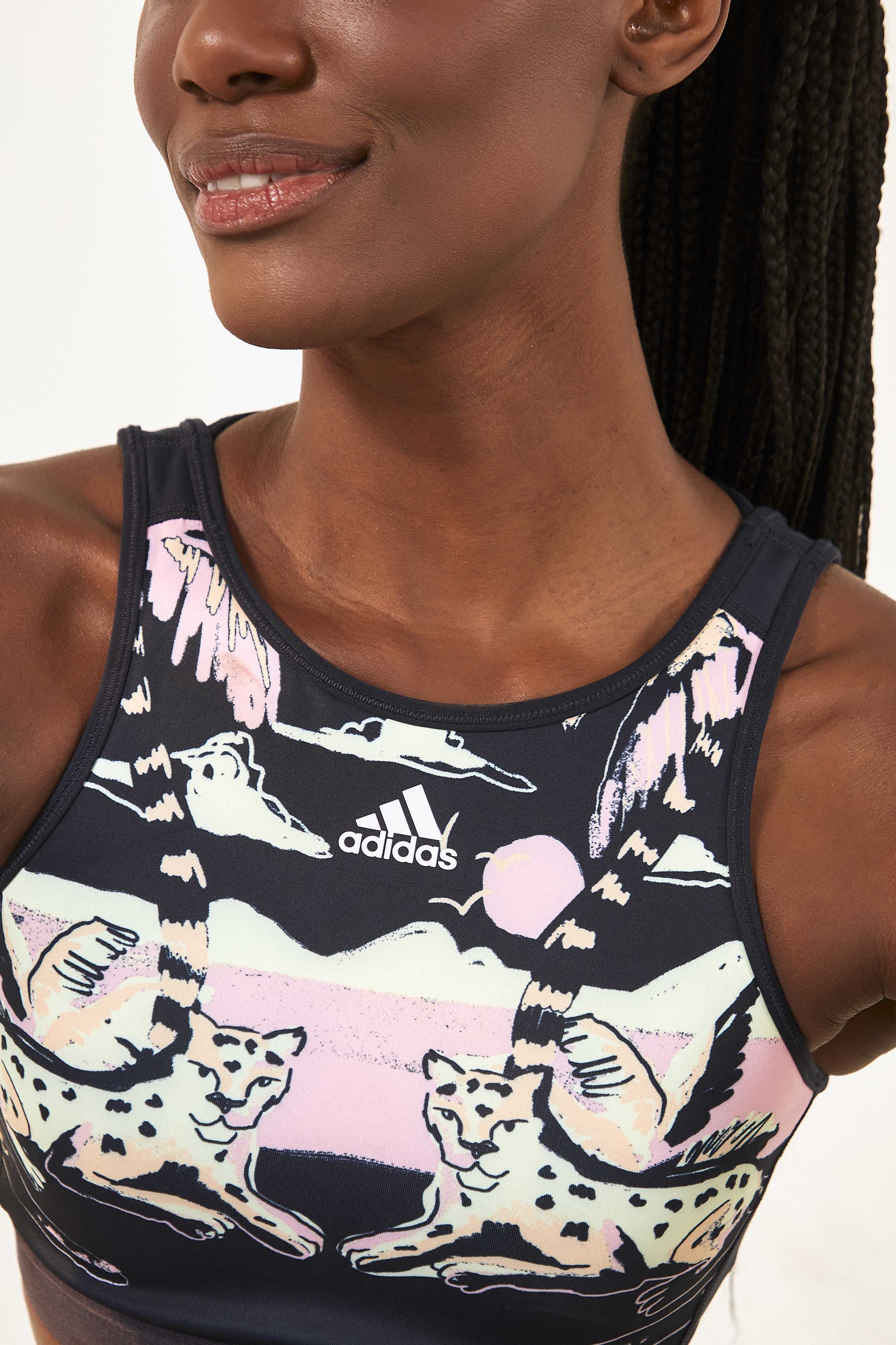 ADIDAS FARM TOTALLY NEW RIO SPORTS BRA PINK - Image 3
