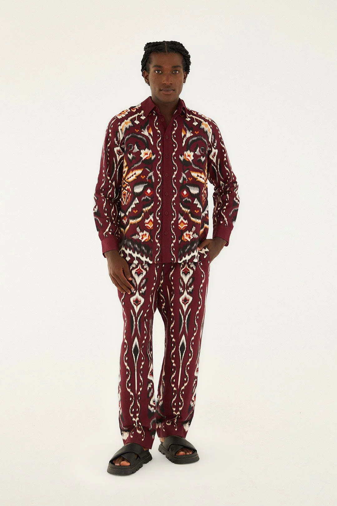 Sand Ainika Pineapple Ikat Shirt - Image 2