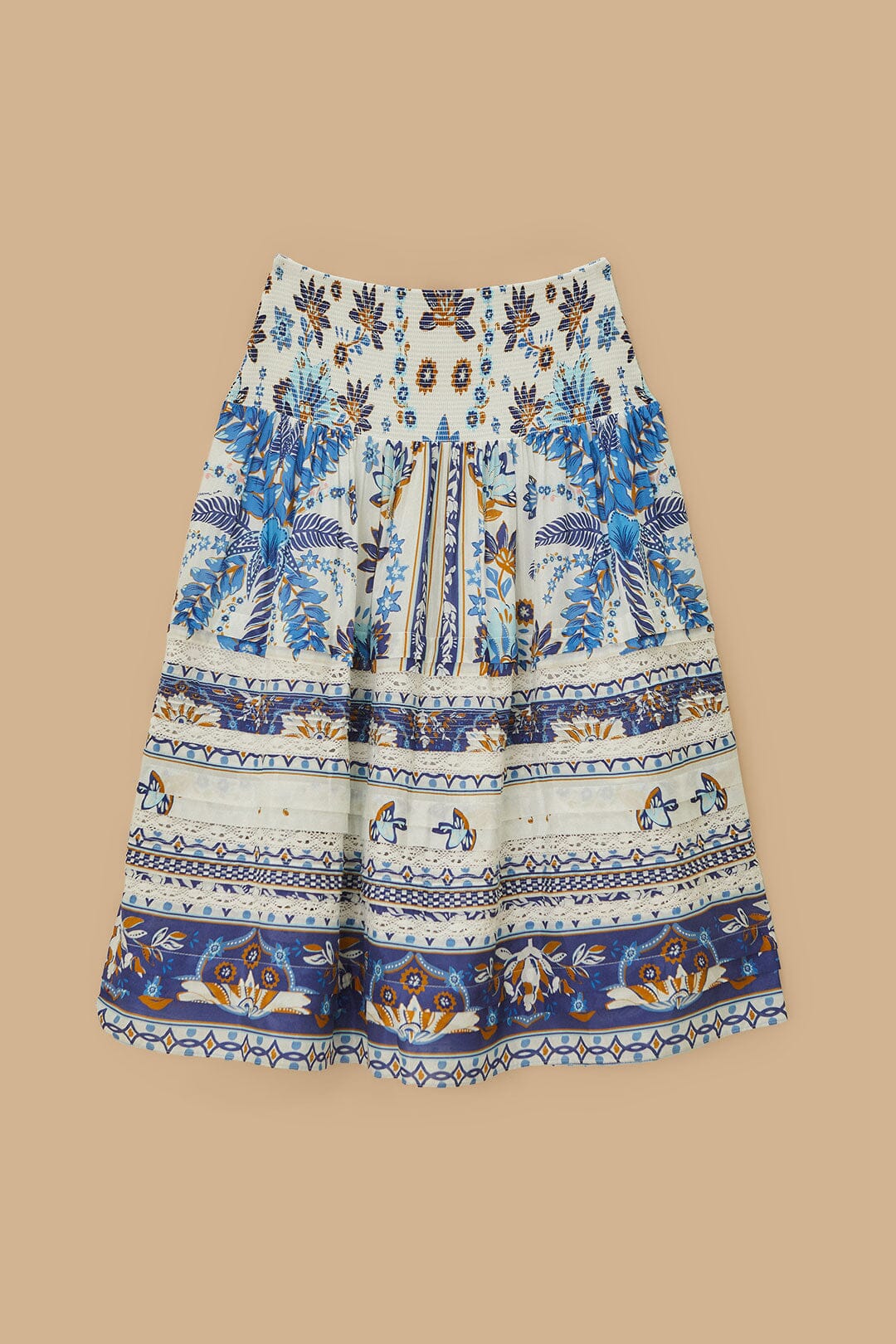 Off-White Ana Tapestry Organic Cotton Midi Skirt - Image 5
