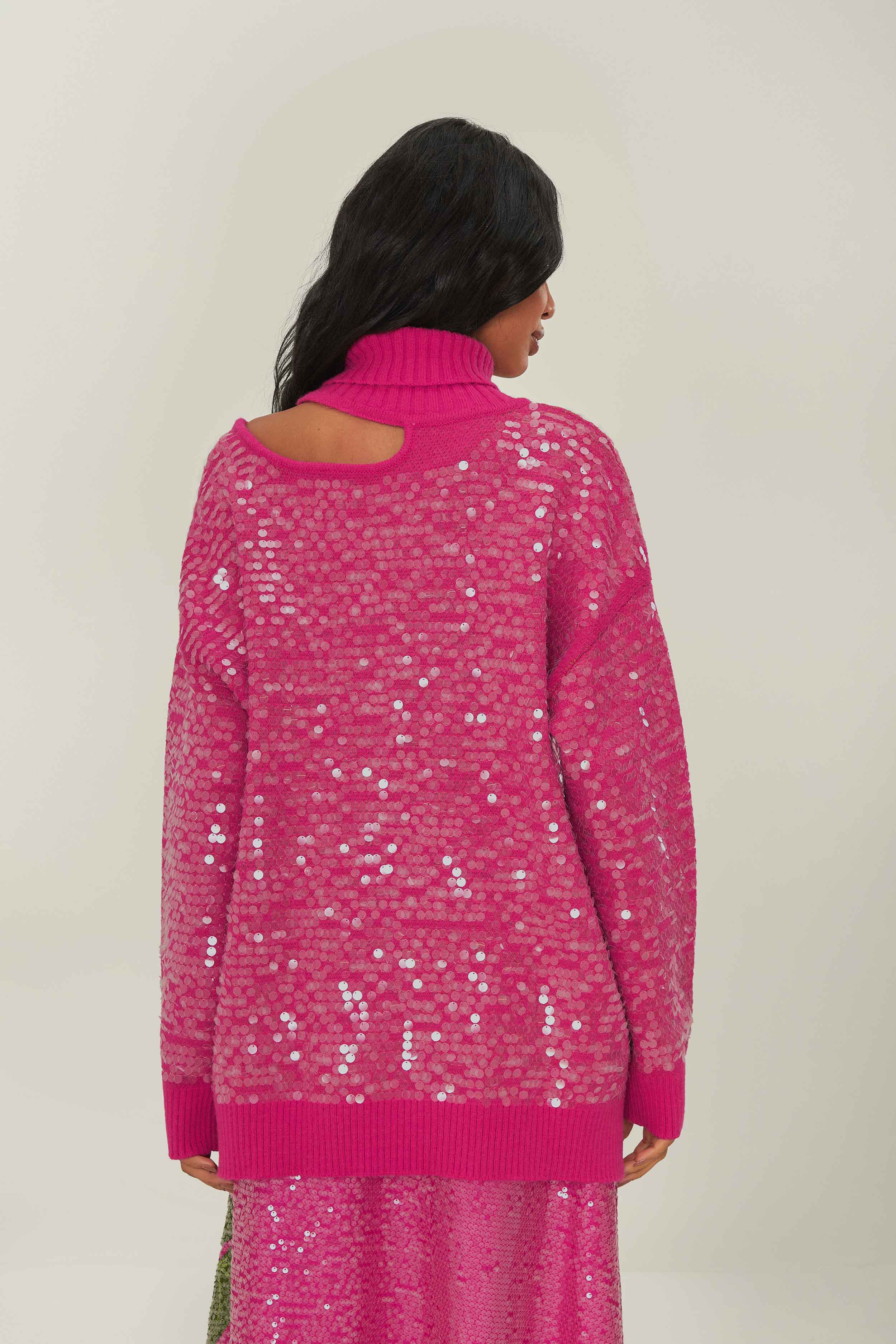Anthurium Flowers Knit Sweater - Image 3