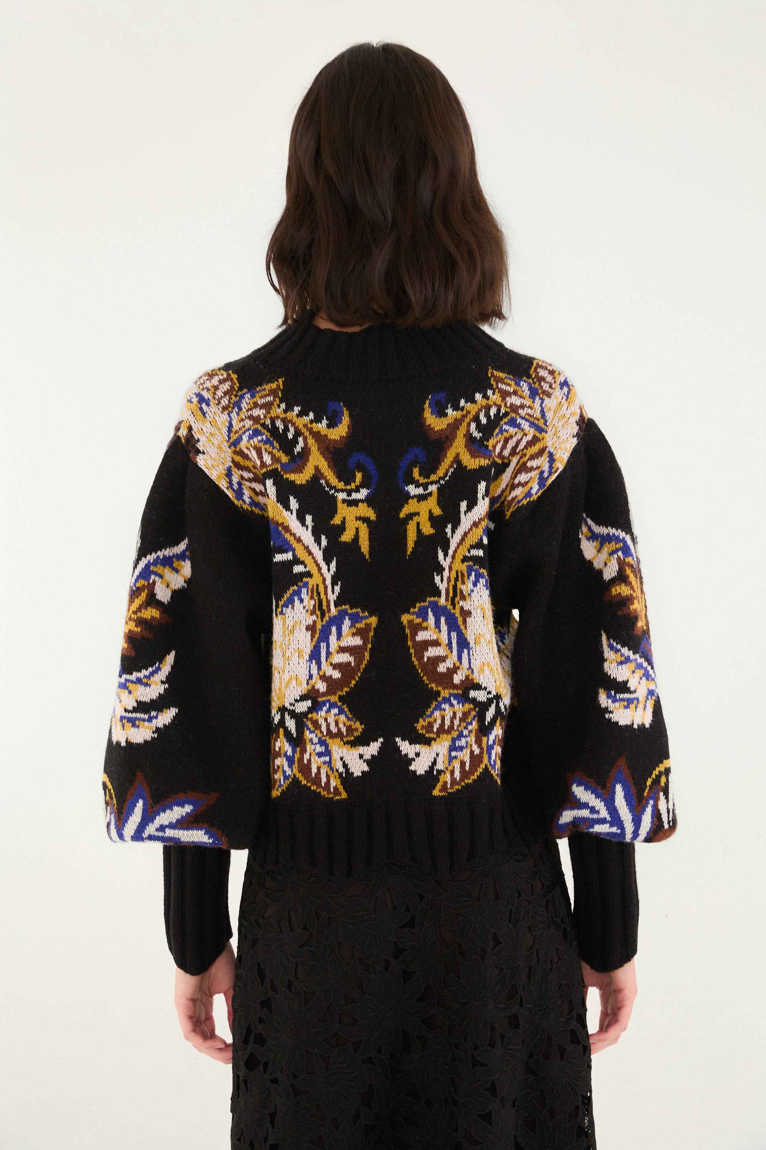 black majestic hearts knit cardigan - Image 4