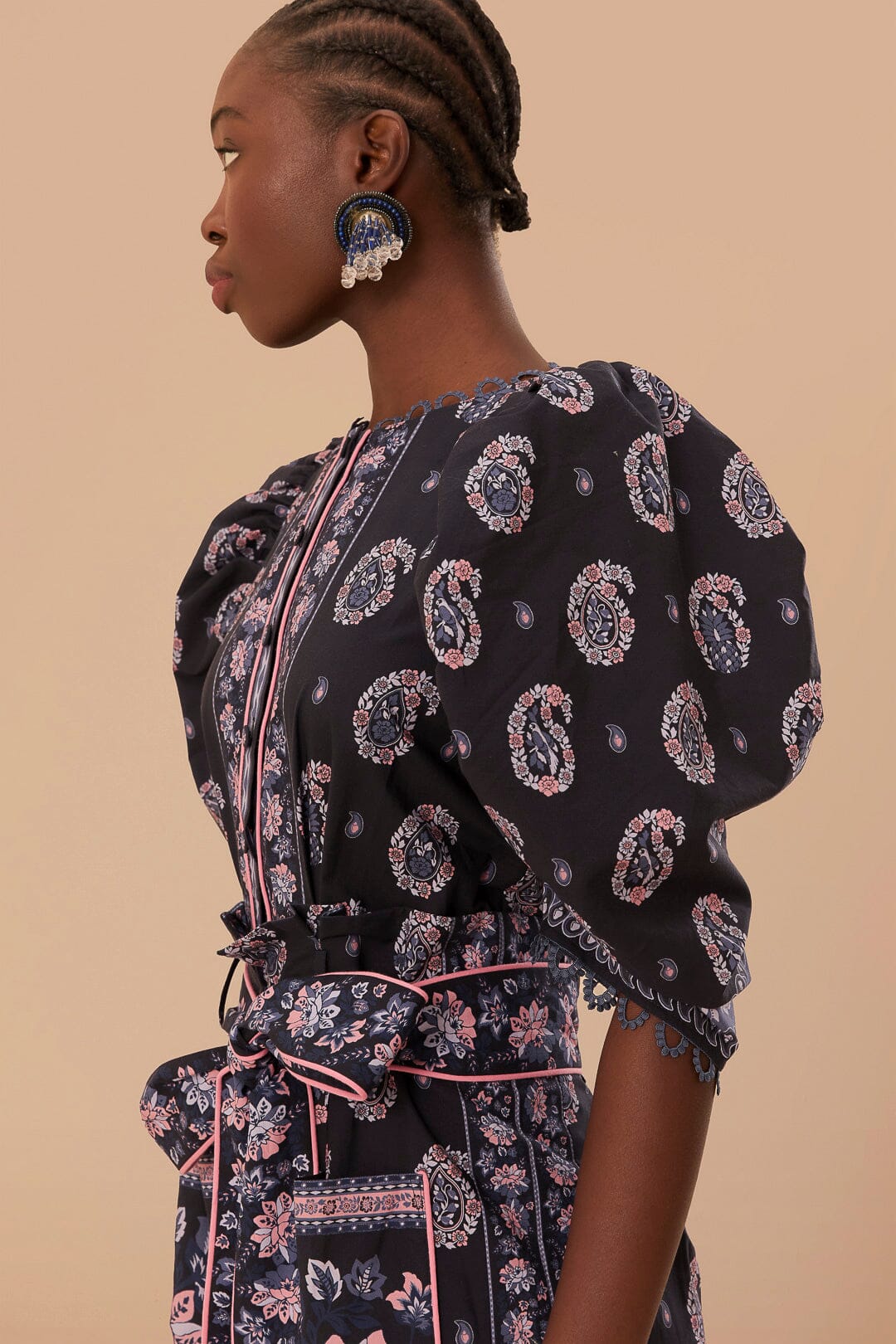 Blue Ayla Short Sleeve Jumpsuit - Image 3