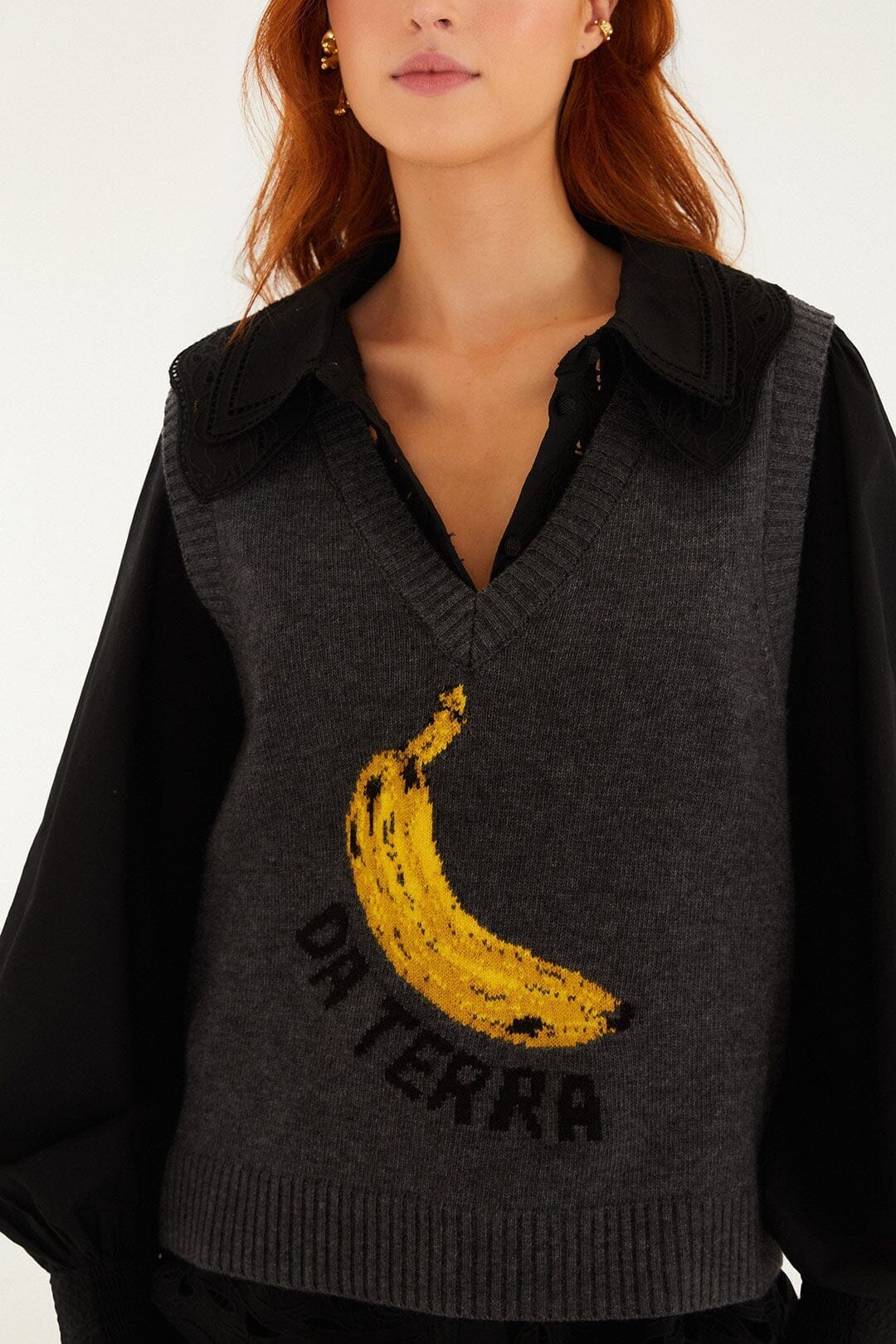 Grey Banana Da Terra Knit Vest - Image 2