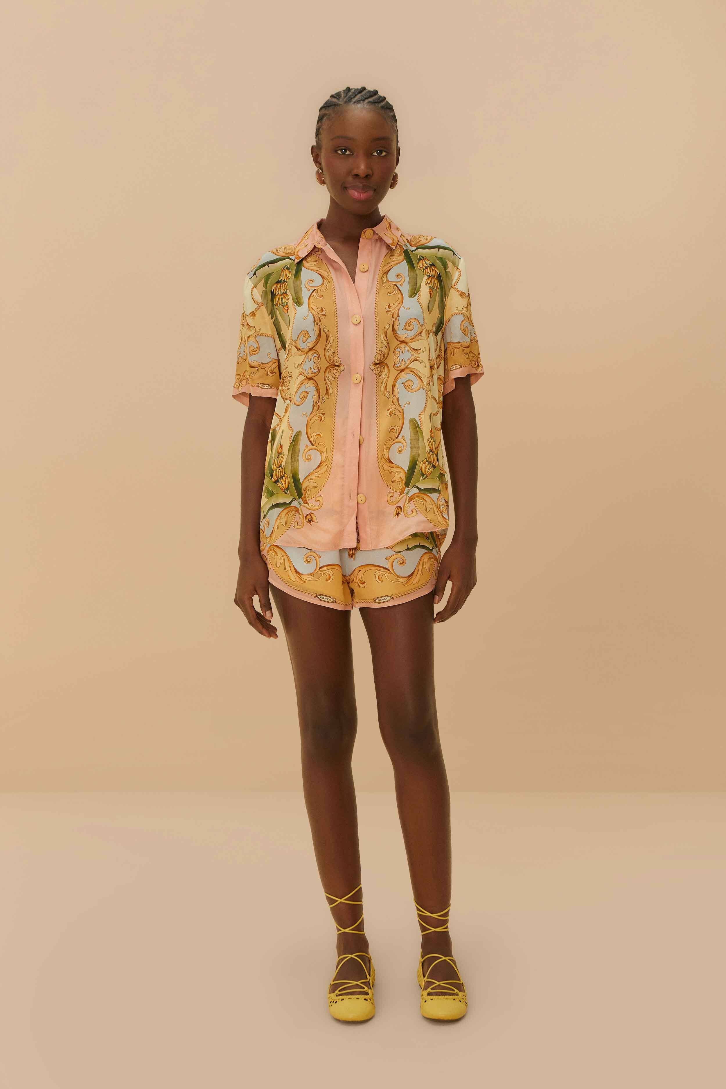 Multicolor Banana Royalty Kaleidoscope Shirt - Image 3