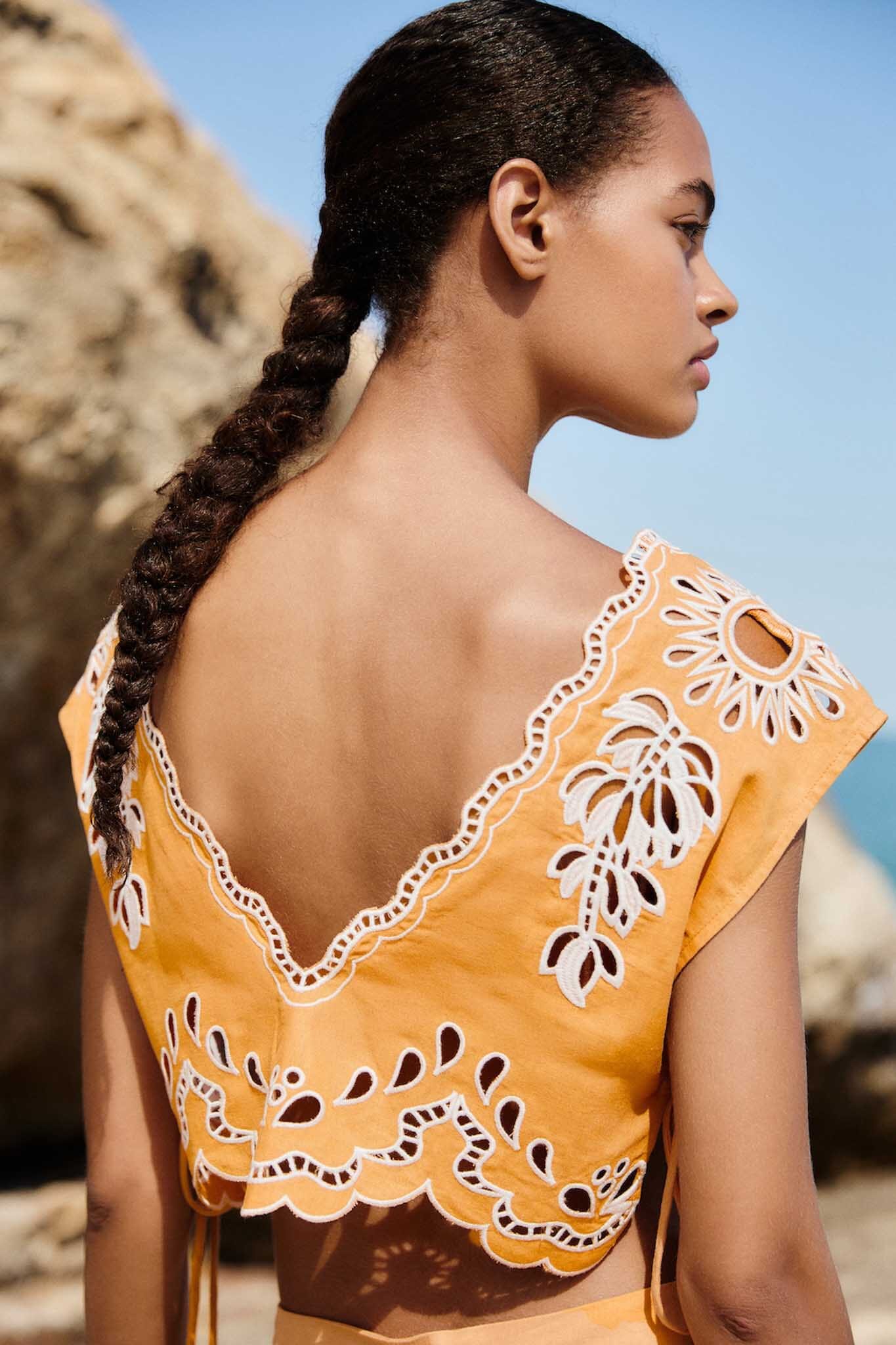 Camel Banana Tree Blouse - Image 2