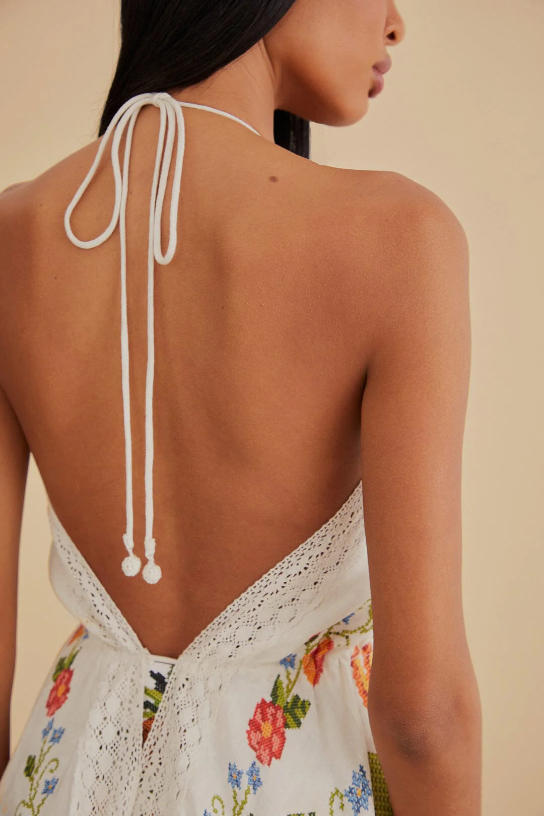 White Banana Vitamin Lace Cover Up - Image 5