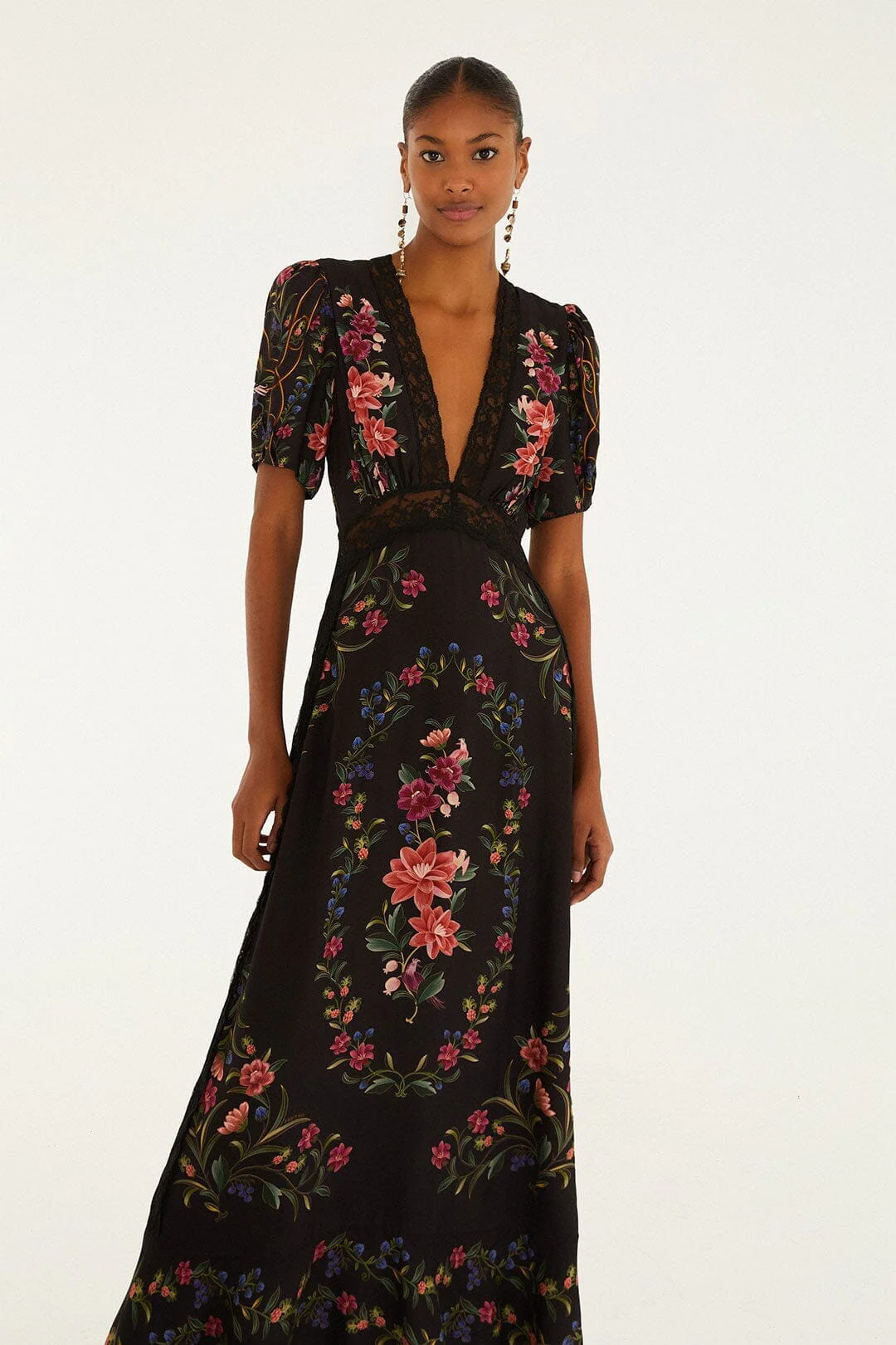 Black Belle Garden Lenzing™ Ecovero™ Viscose Maxi Dress