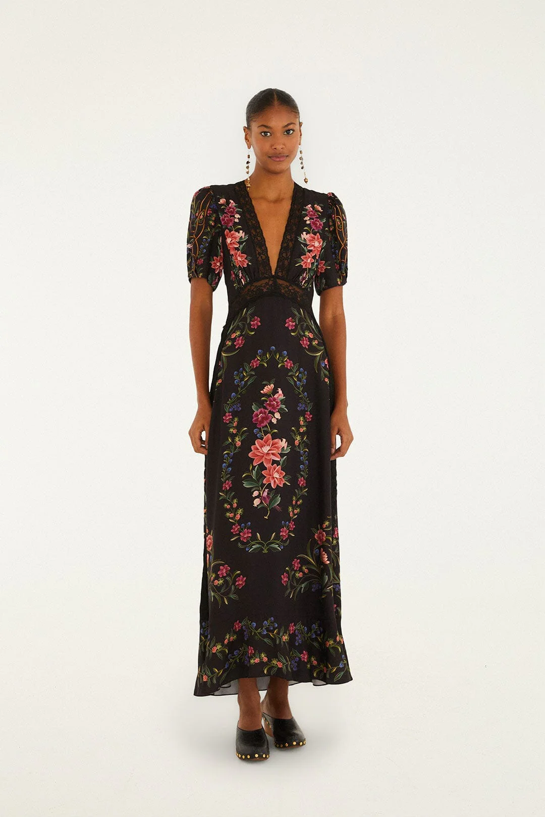 Black Belle Garden Lenzing™ Ecovero™ Viscose Maxi Dress - Image 2