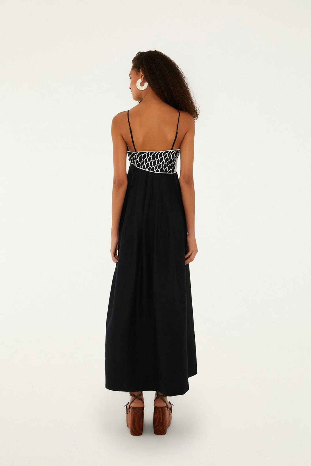 Black Fish Top LENZING™ ECOVERO™ Euroflax™ Maxi Dress - Image 3