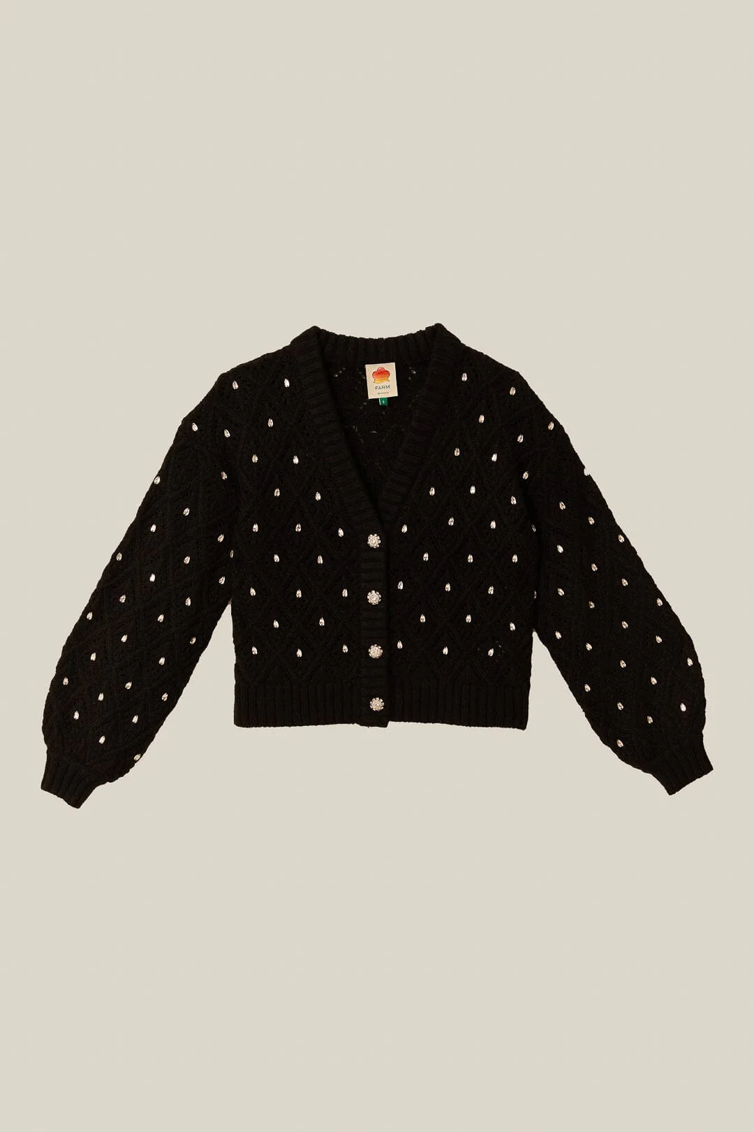 Black Lace Knit Sweater - Image 5