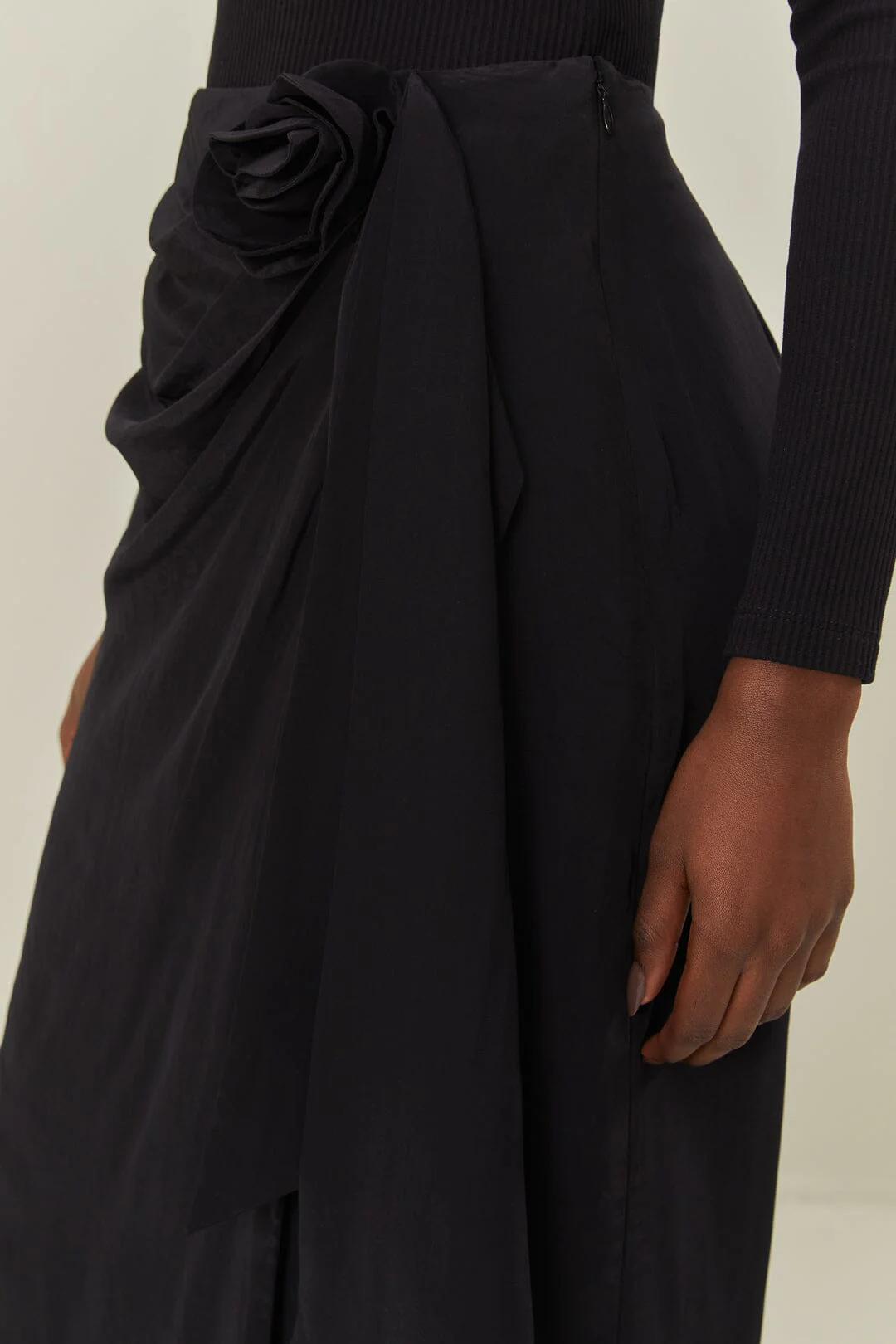 Black Midi Skirt - Image 3