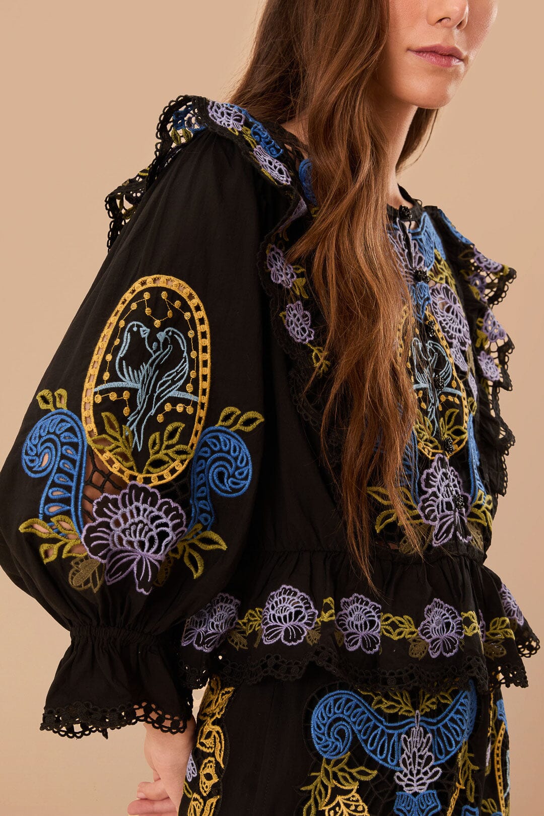 Black Richelieu Blouse - Image 4