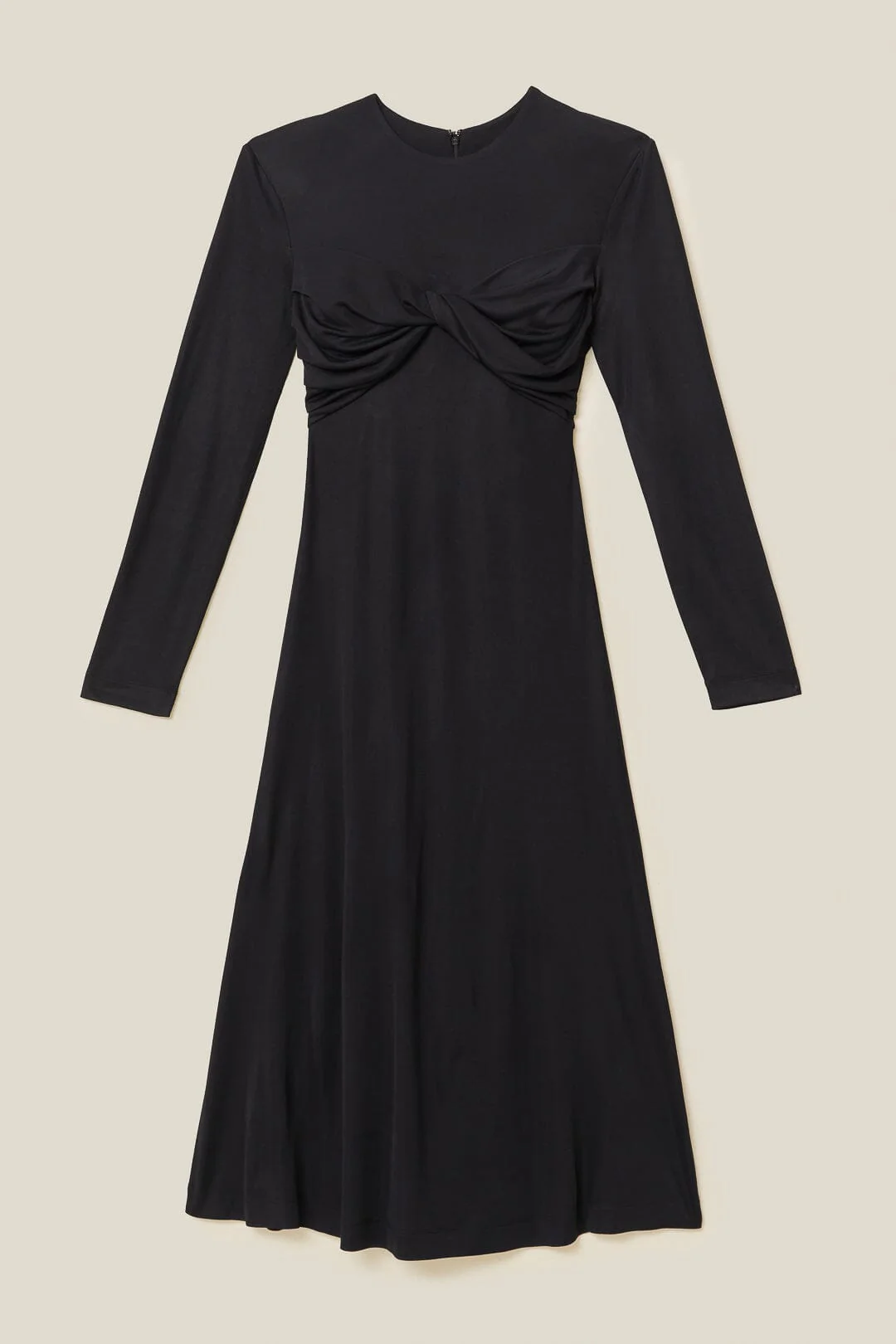 Black Twisted Cup Midi Dress - Image 6