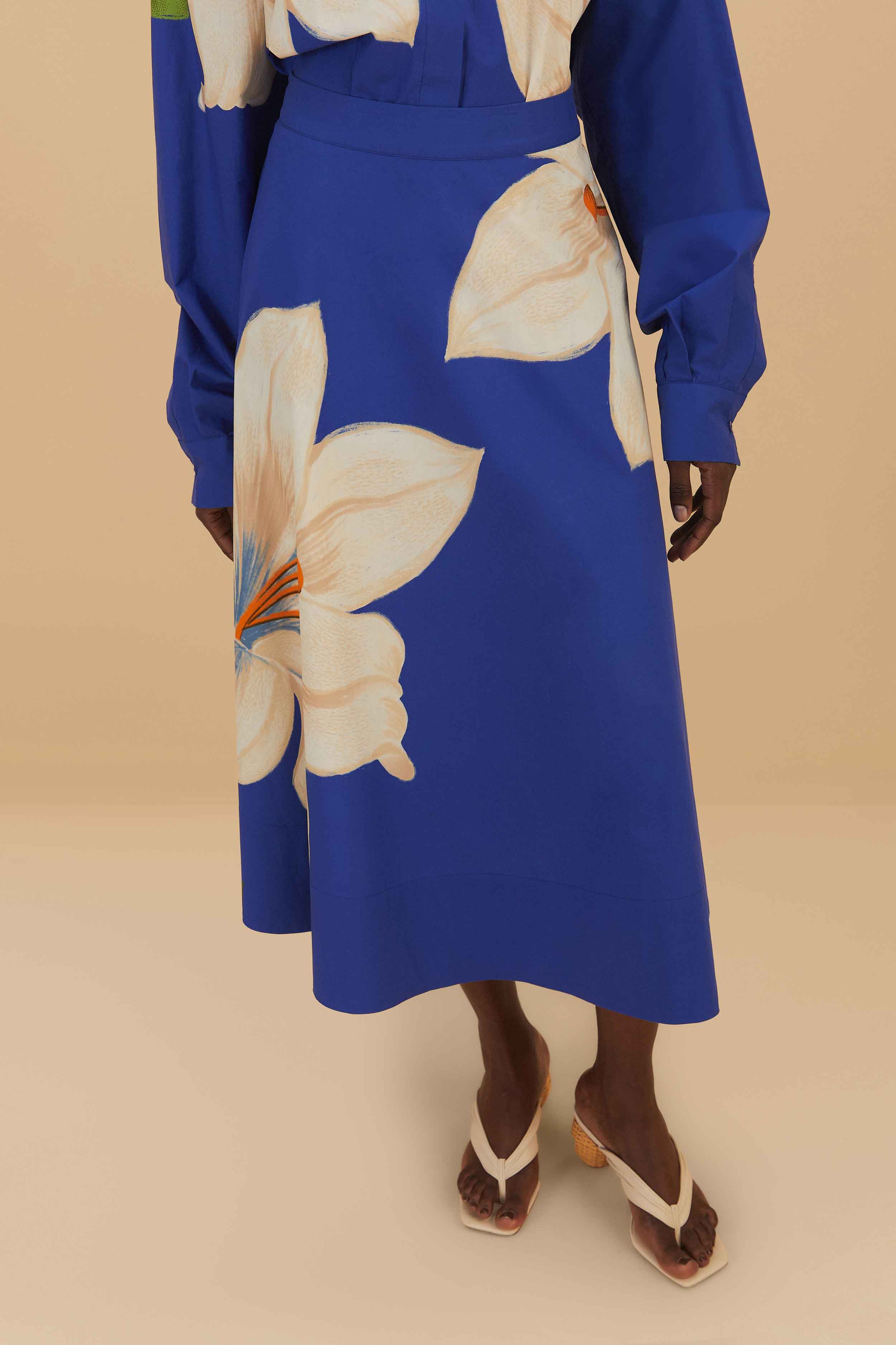 Blue Flower Skirt - Image 5
