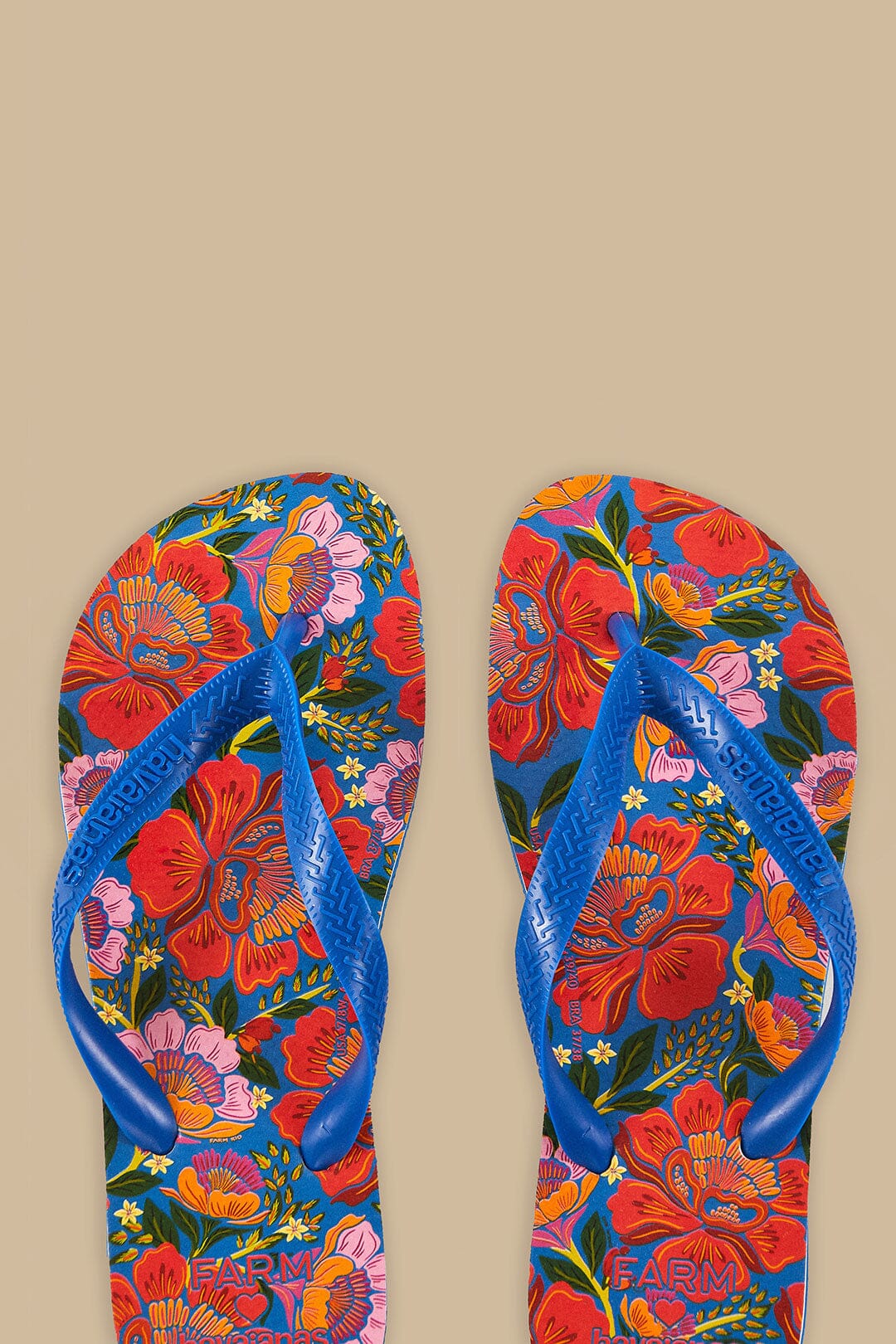 Blue Flowers Garden Havaianas Sandals - Image 3