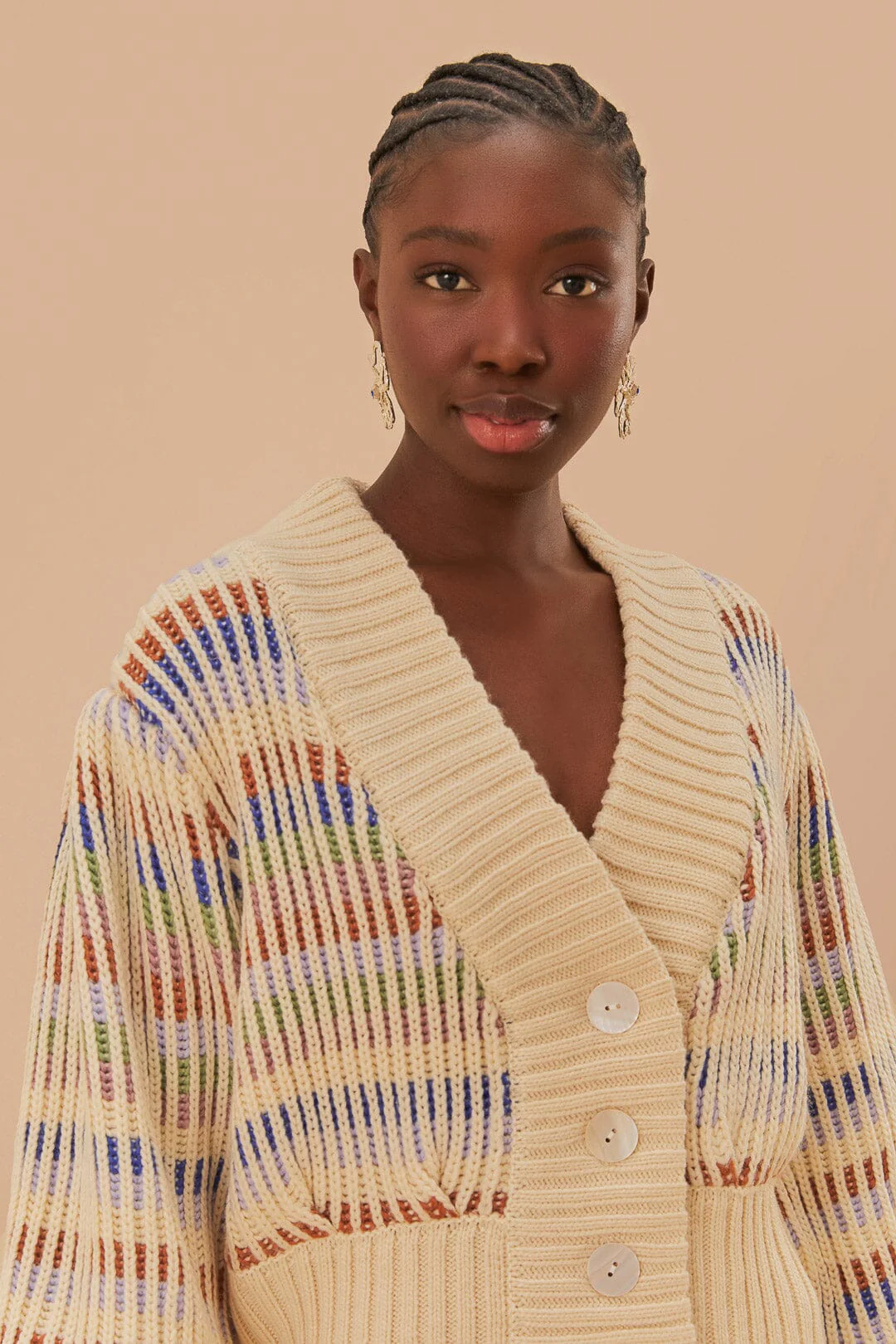 Bold Stitch Knit Cardigan - Image 2