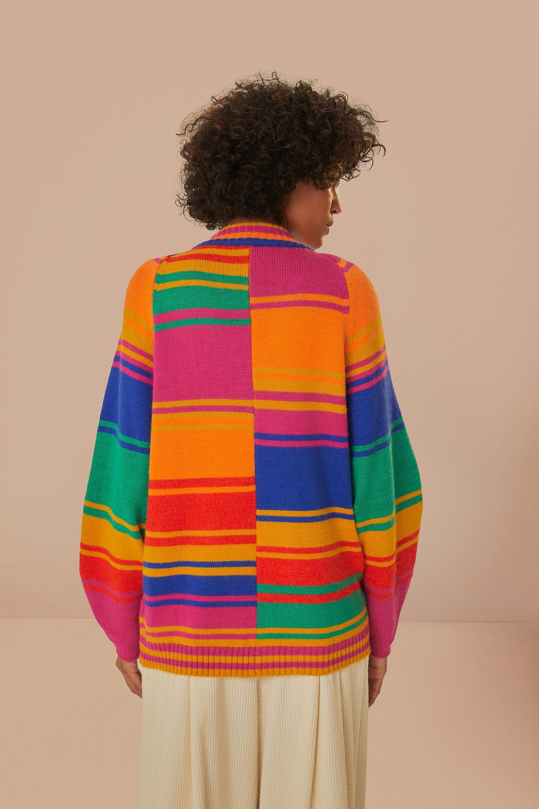 Bold Stripes Knit Cardigan - Image 4
