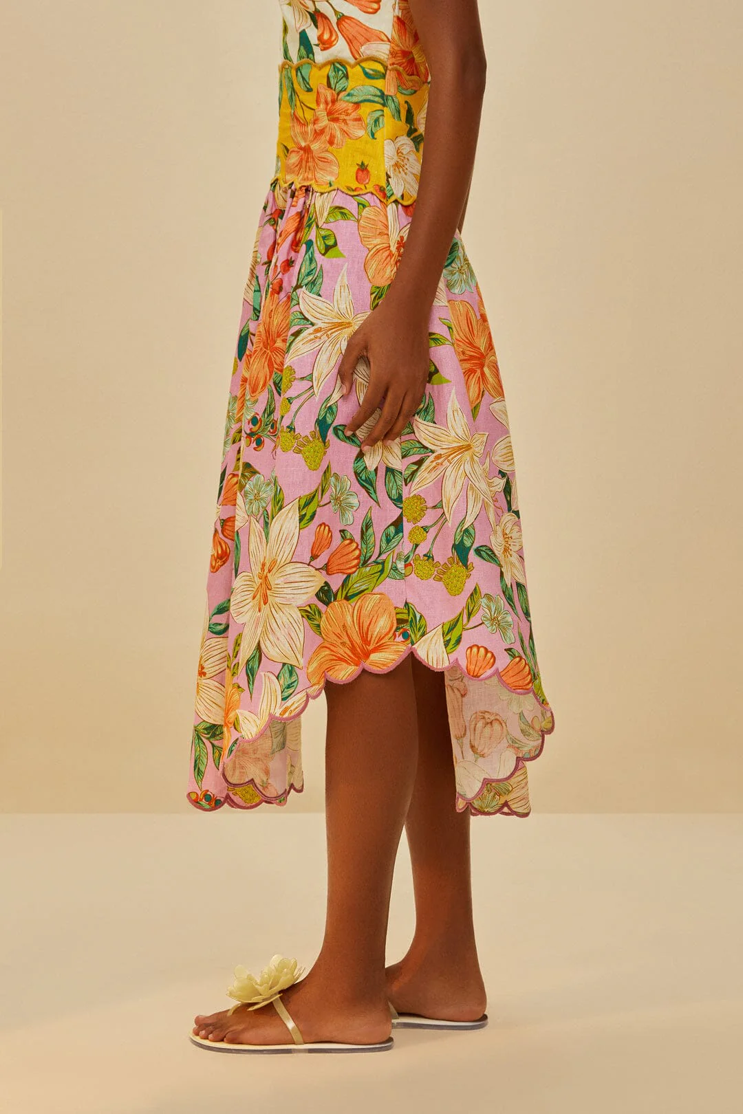 Buttermilk Flower Jelly Flat Sandal - Image 4