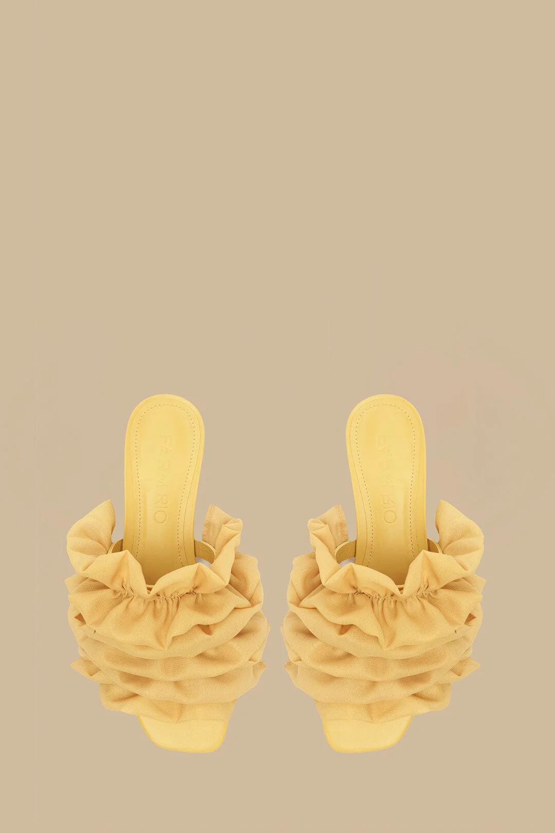 Buttermilk Ruffled Flat Sandal - Image 3