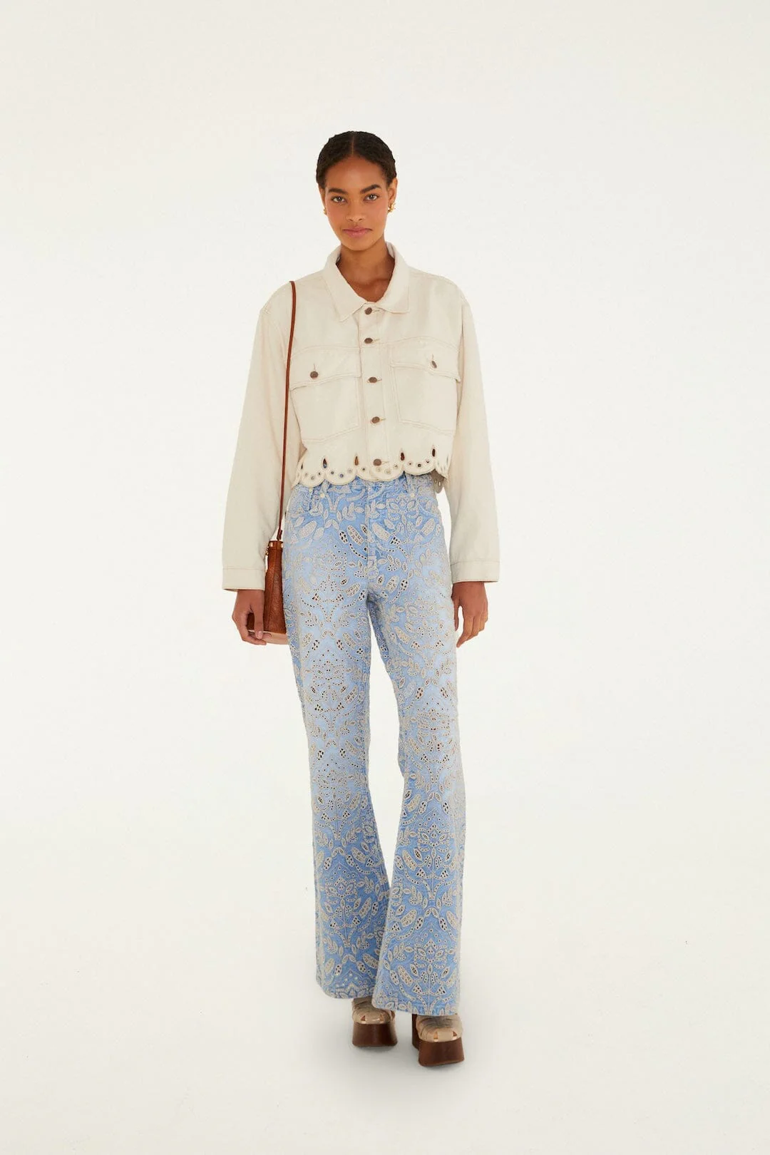 Beige Denim Canva Richelieu Jacket - Image 4