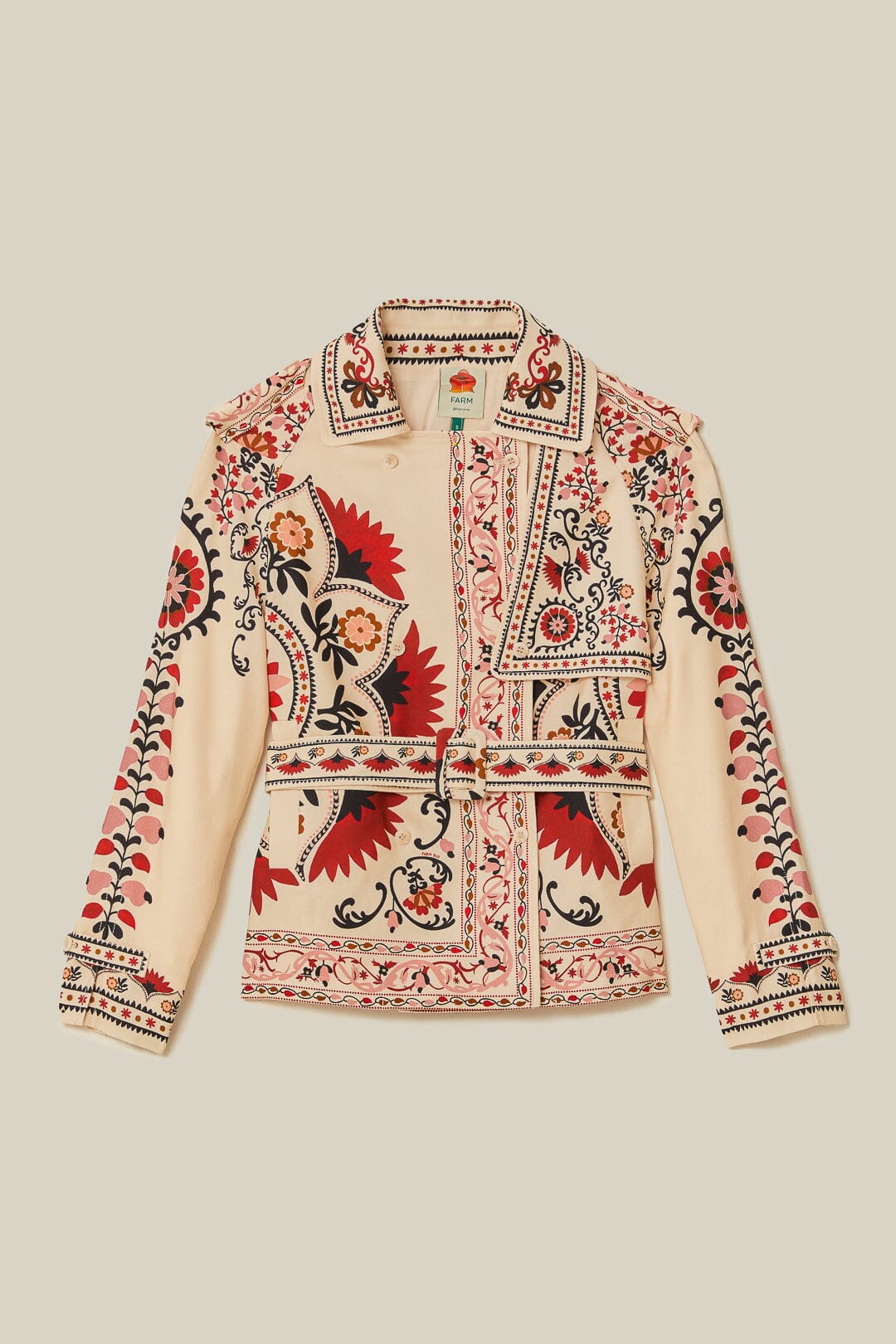 Cream Cashew Mandala Blazer - Image 6