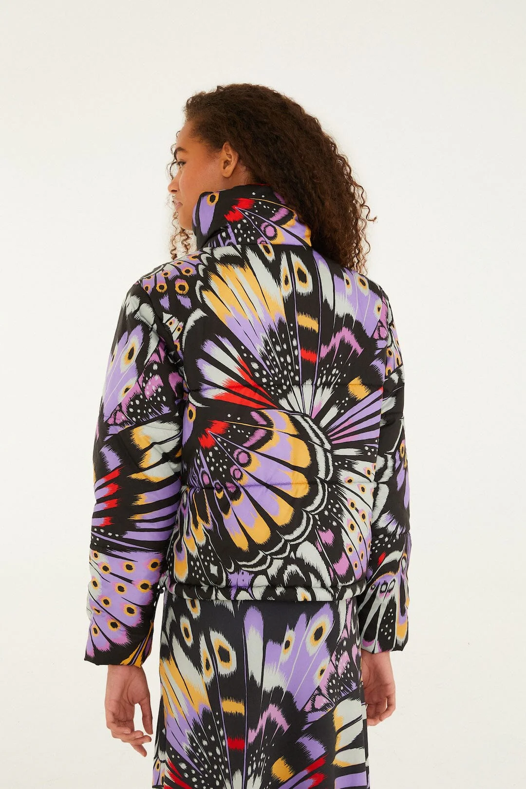 Colorfly Lilac Adidas Puffer Jacket - Image 3