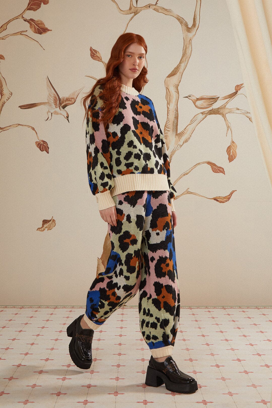 Colorful Leopards Knit Pants - Image 2