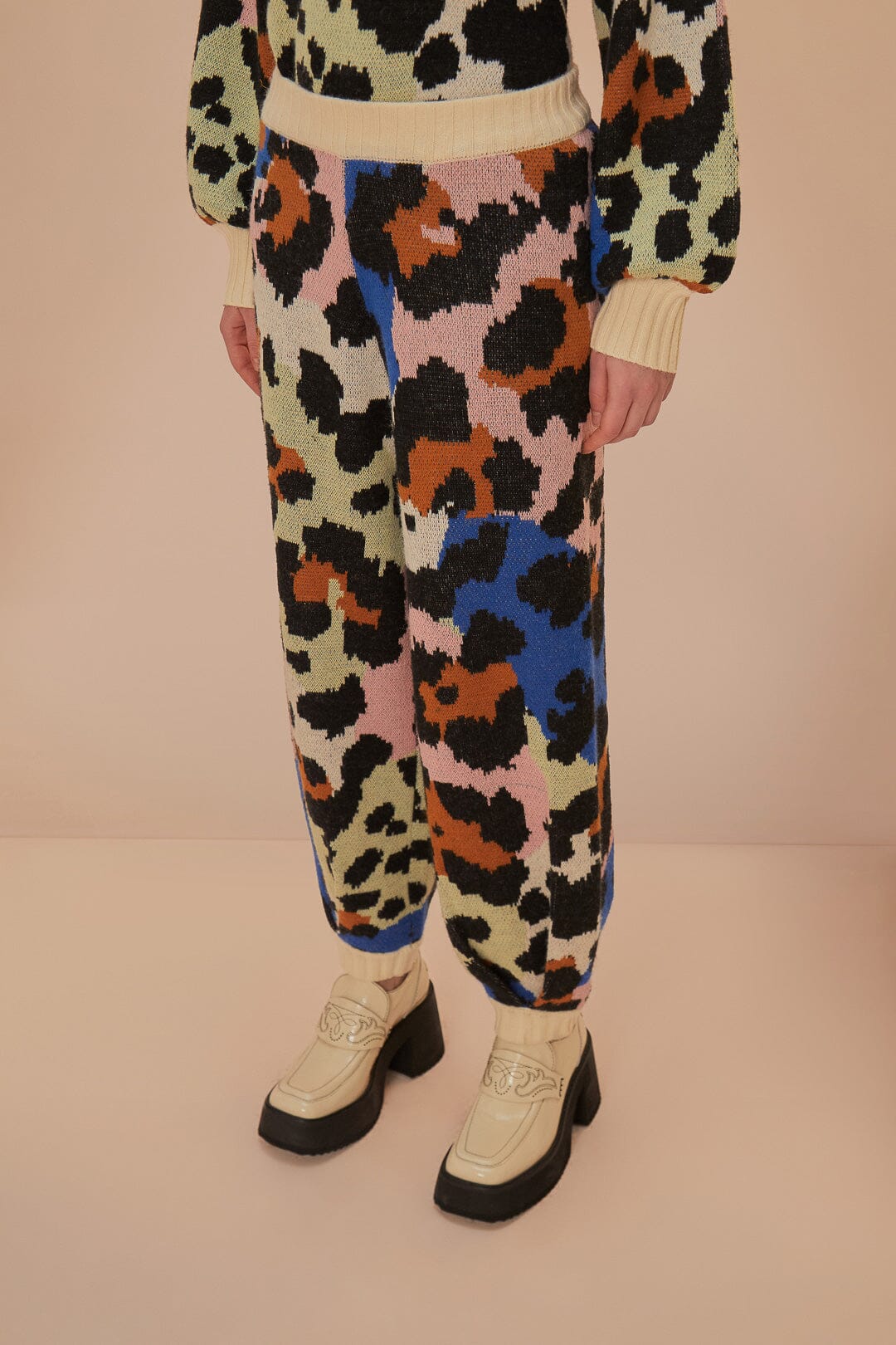 Colorful Leopards Knit Pants - Image 5