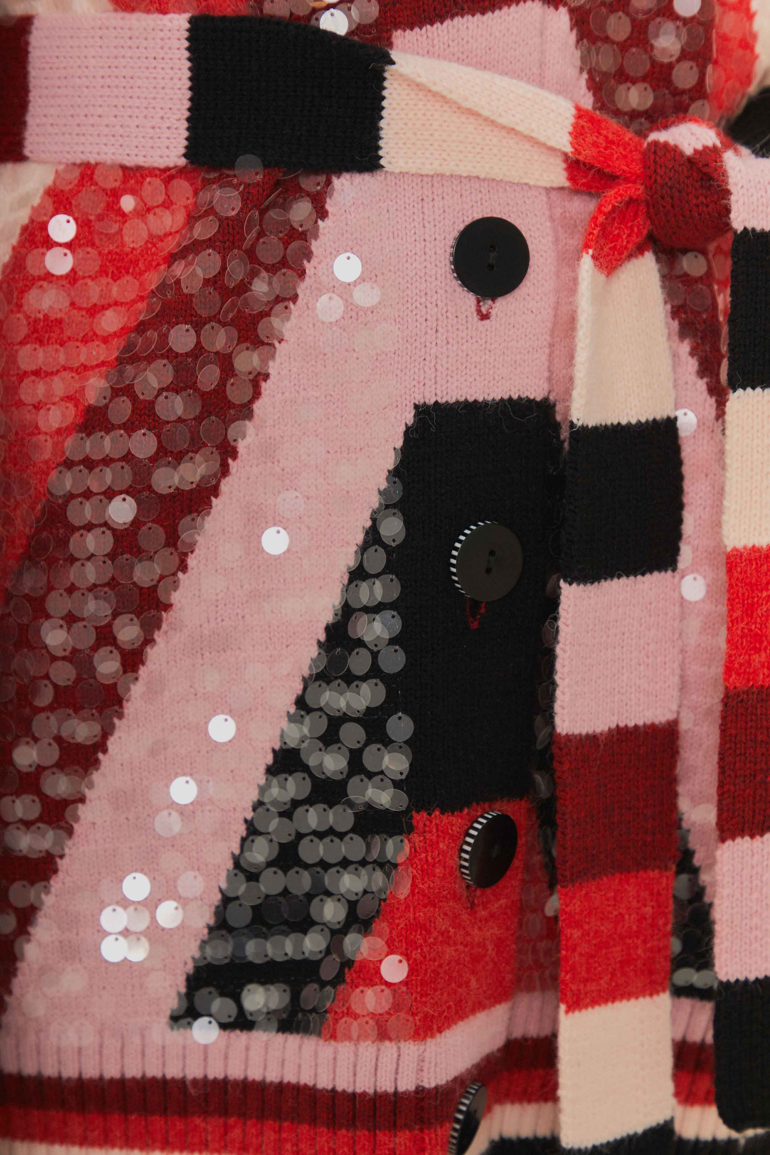 Colorful Stripes Knit Cardigan - Image 4
