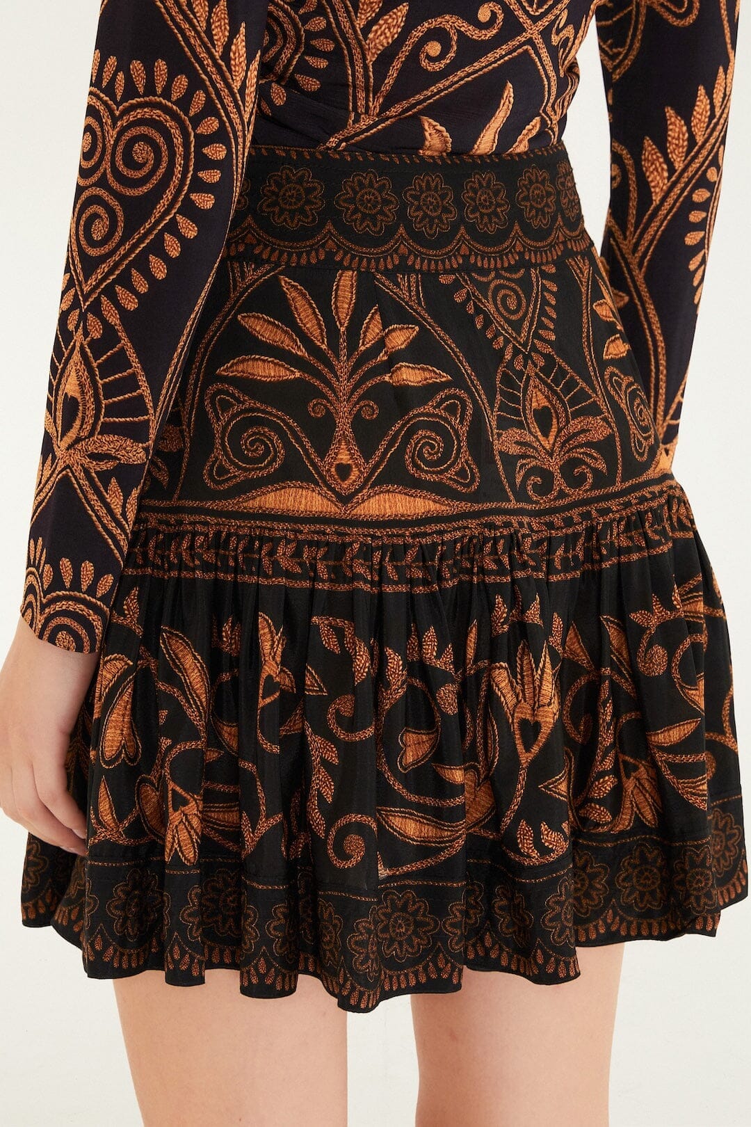 Black Cornely Ainika Lenzing™ Ecovero™ Viscose Mini Skirt - Image 3