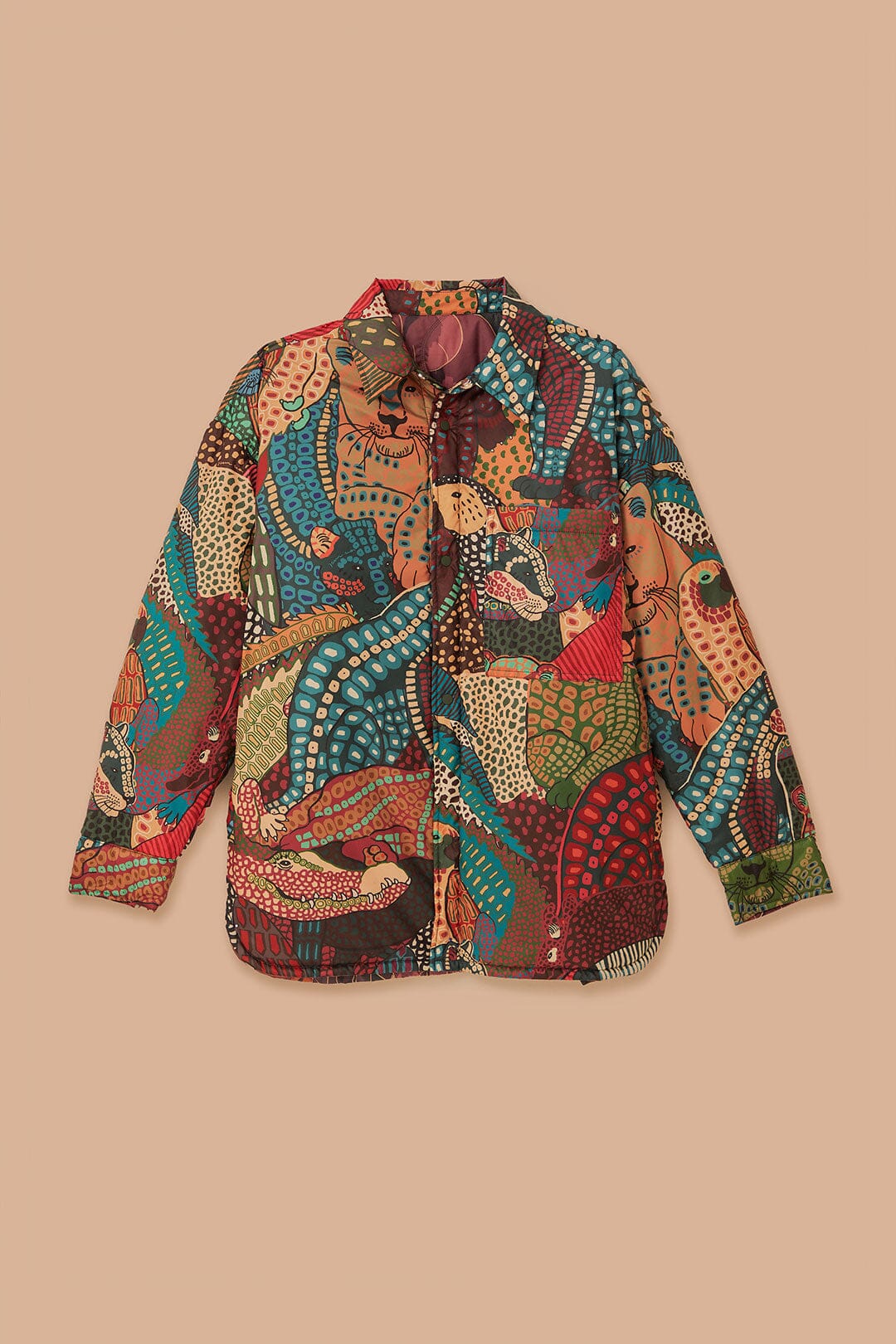 Elephants Reversible Puffer Shirt - Image 10