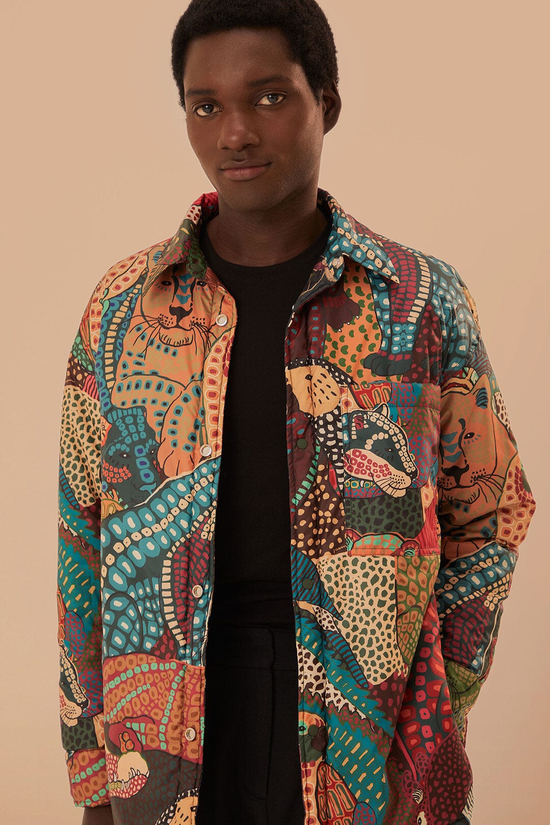 Elephants Reversible Puffer Shirt - Image 3