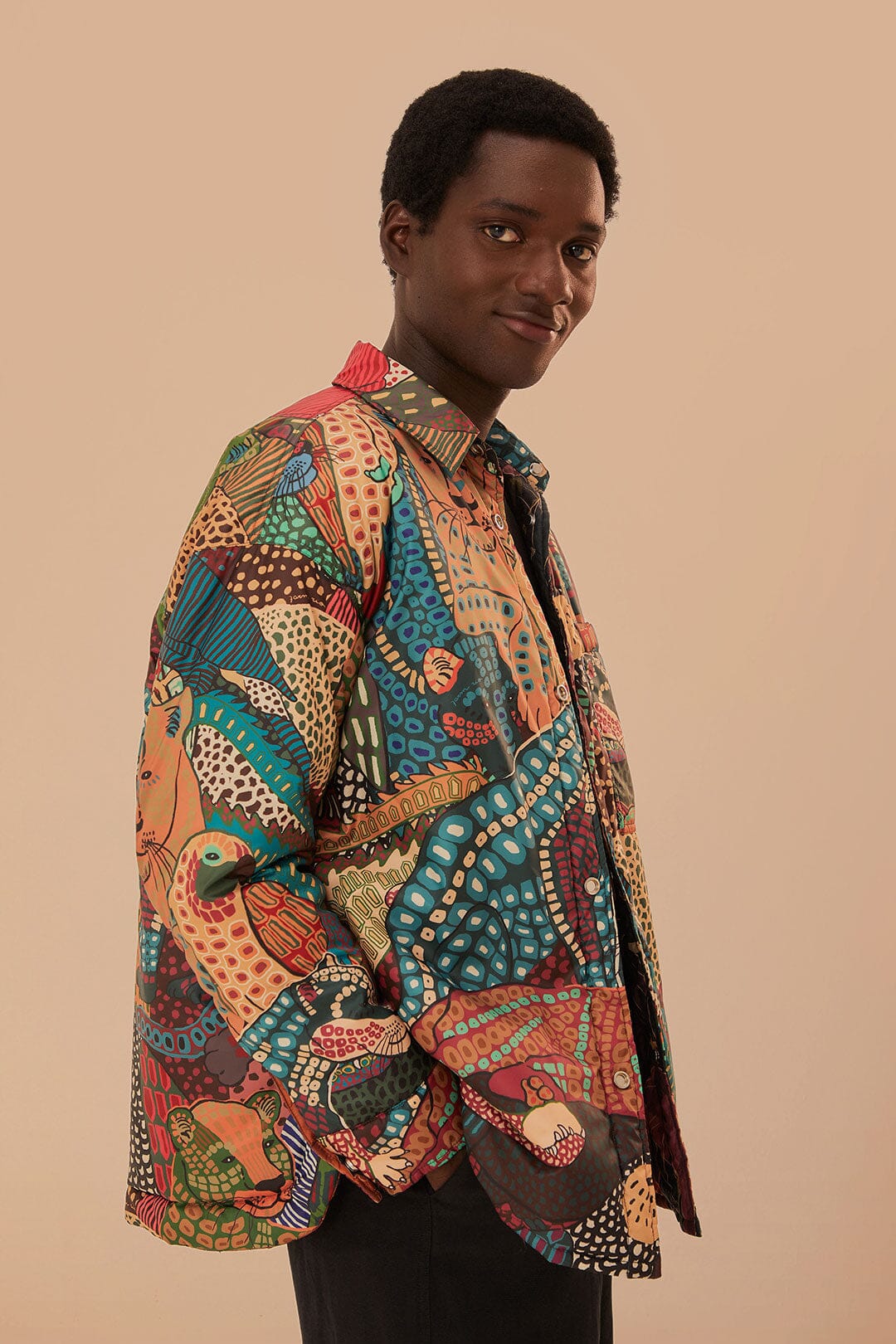 Elephants Reversible Puffer Shirt - Image 7