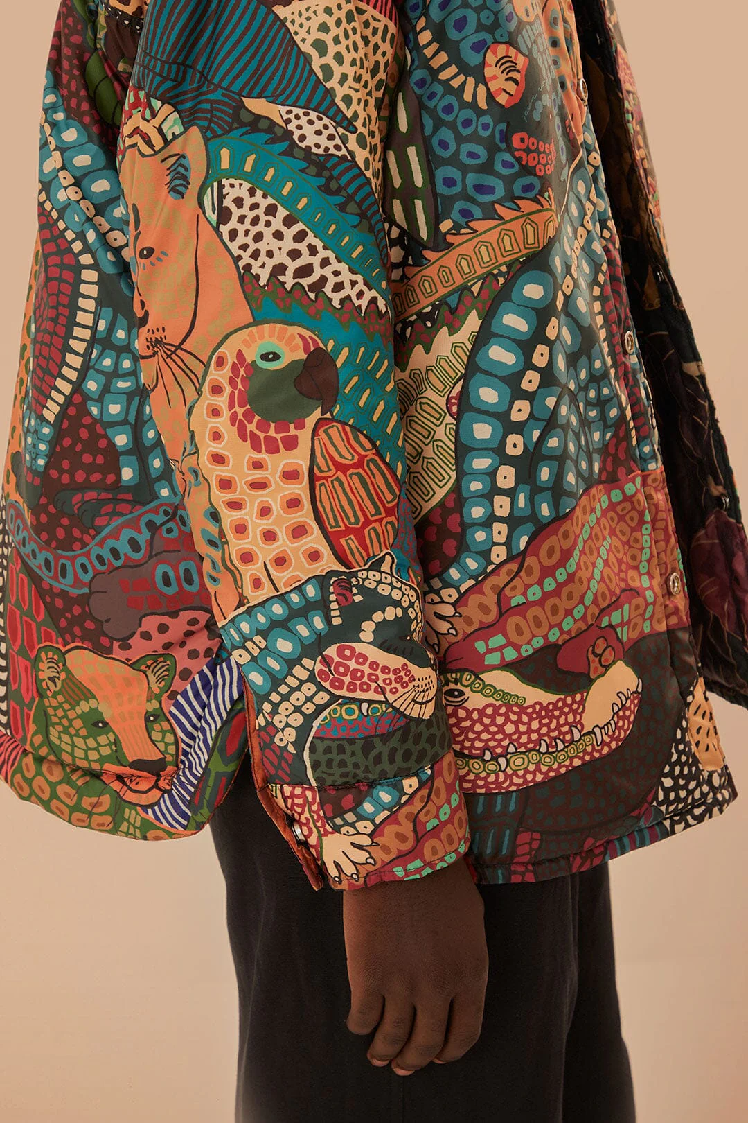 Elephants Reversible Puffer Shirt - Image 9