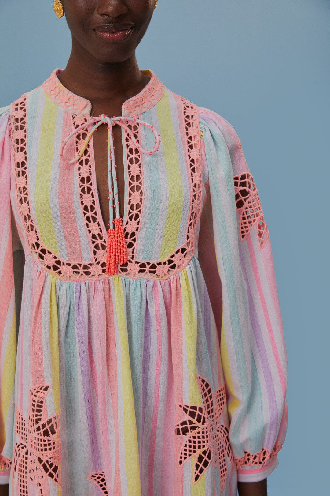 Embroidered Coconut Richelieu Cover-Up - Image 4