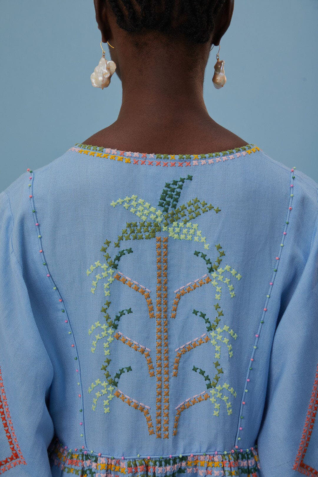 Embroidered Pineapple Cover-Up - Image 5