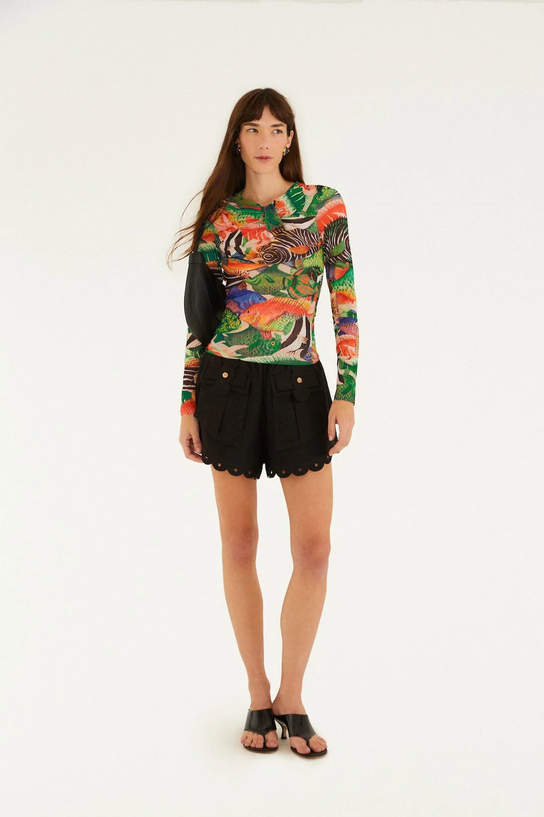 Multicolor Fish Sea Tule Blouse - Image 4