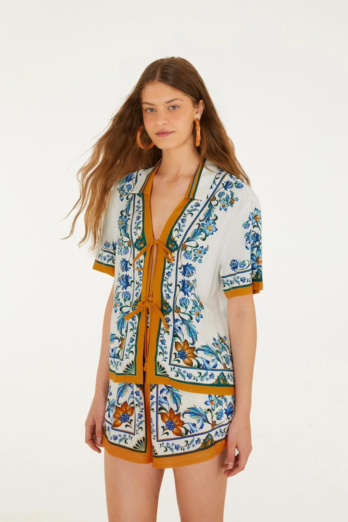 Off-White Flora Tile Blouse - Image 4