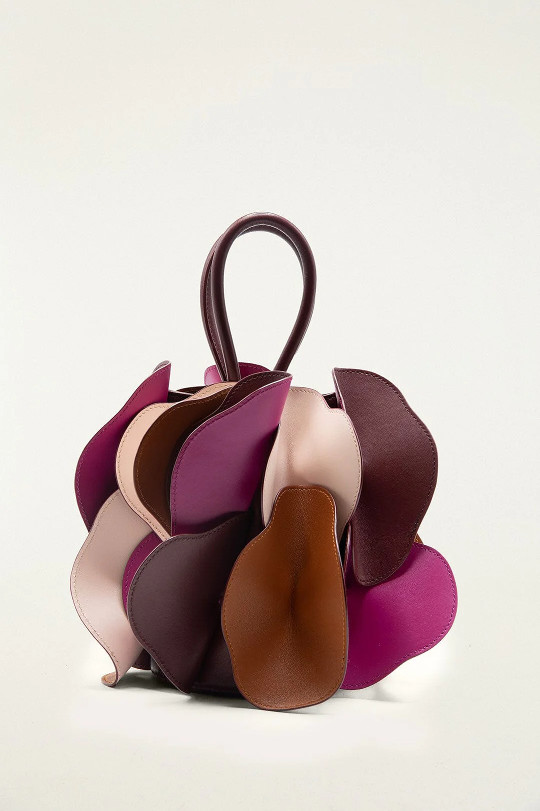 Multicolor Leather Flower Bag - Image 3