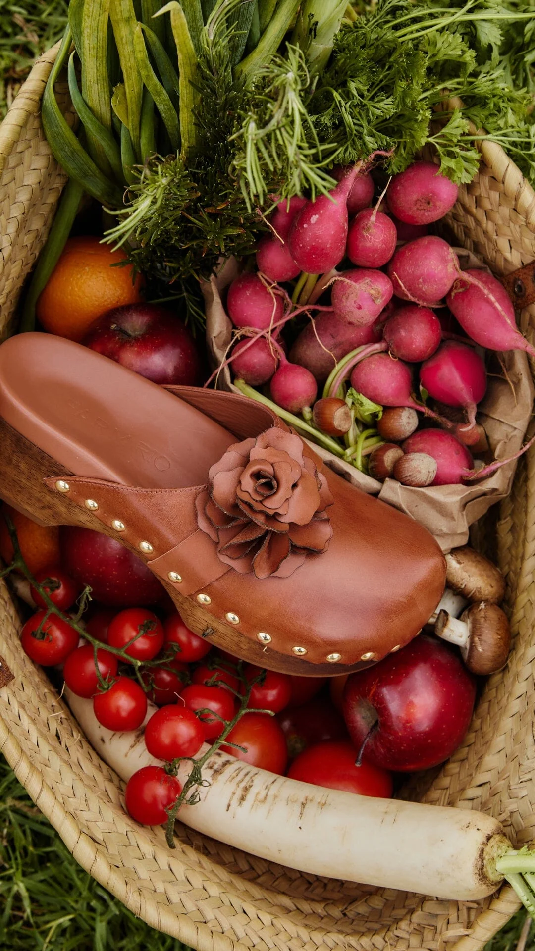 Brown Flower Clog - Image 2