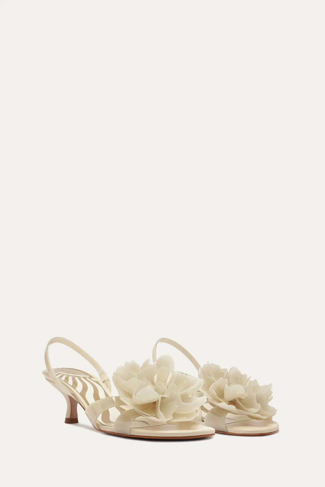 Off-White Flower Jelly Heeled Sandal - Image 2